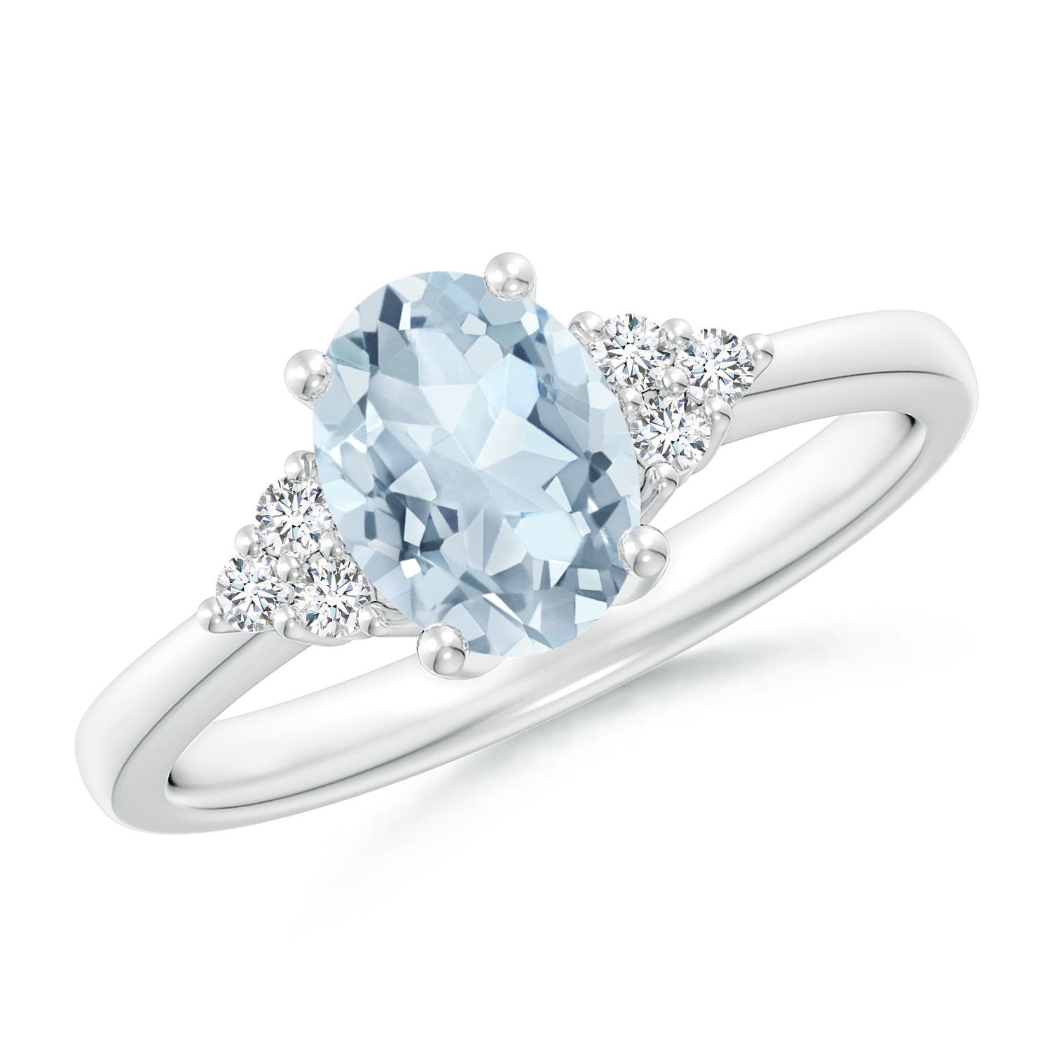 A - Aquamarine / 1.11 CT / 14 KT White Gold