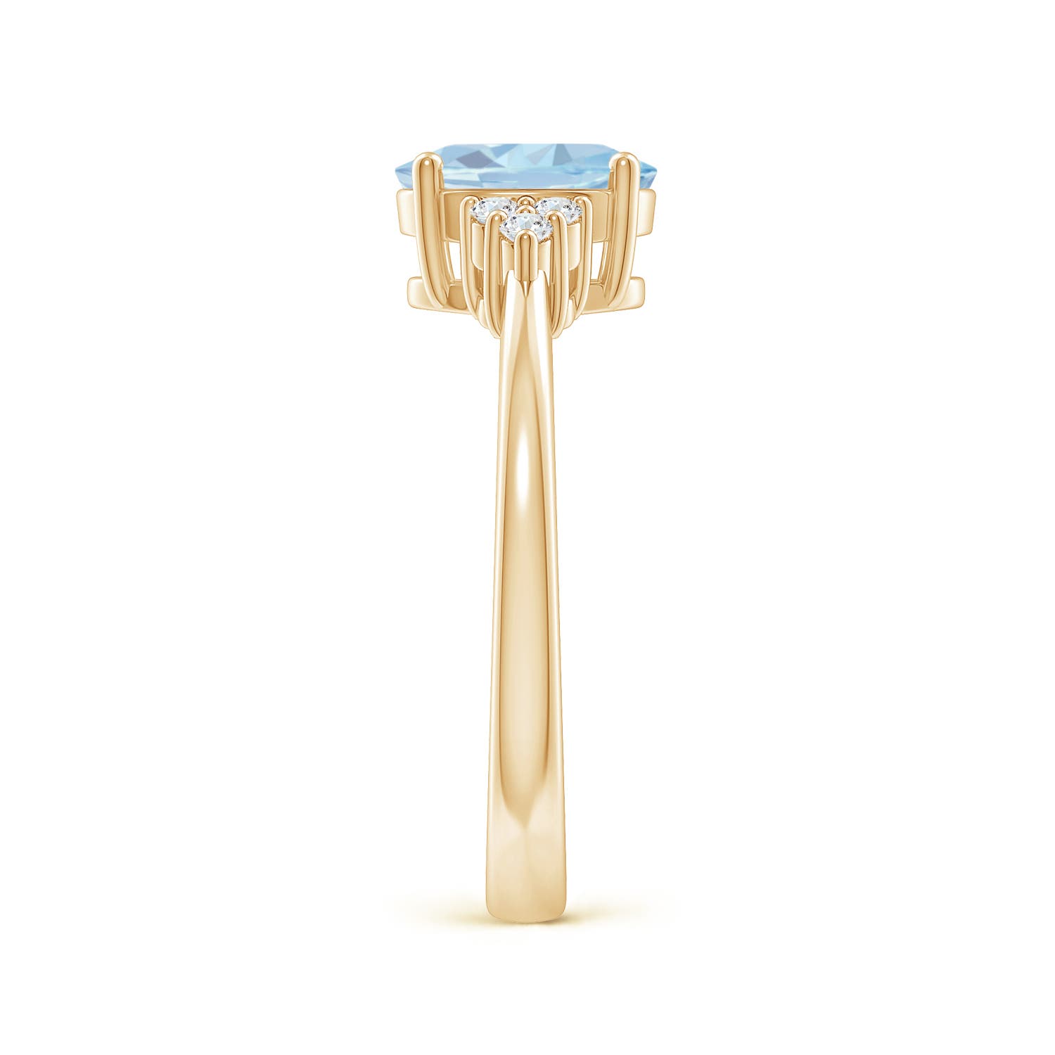 A - Aquamarine / 1.11 CT / 14 KT Yellow Gold