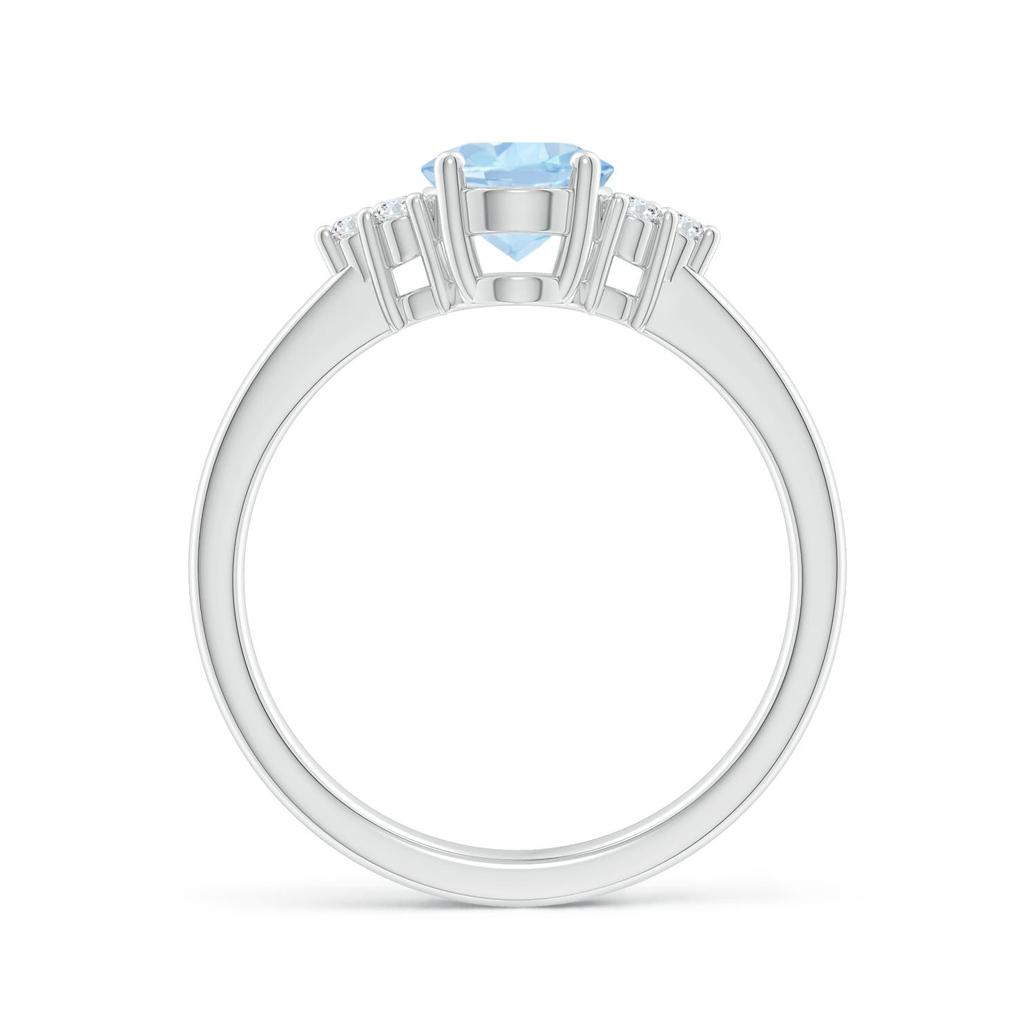 AA - Aquamarine / 1.11 CT / 14 KT White Gold