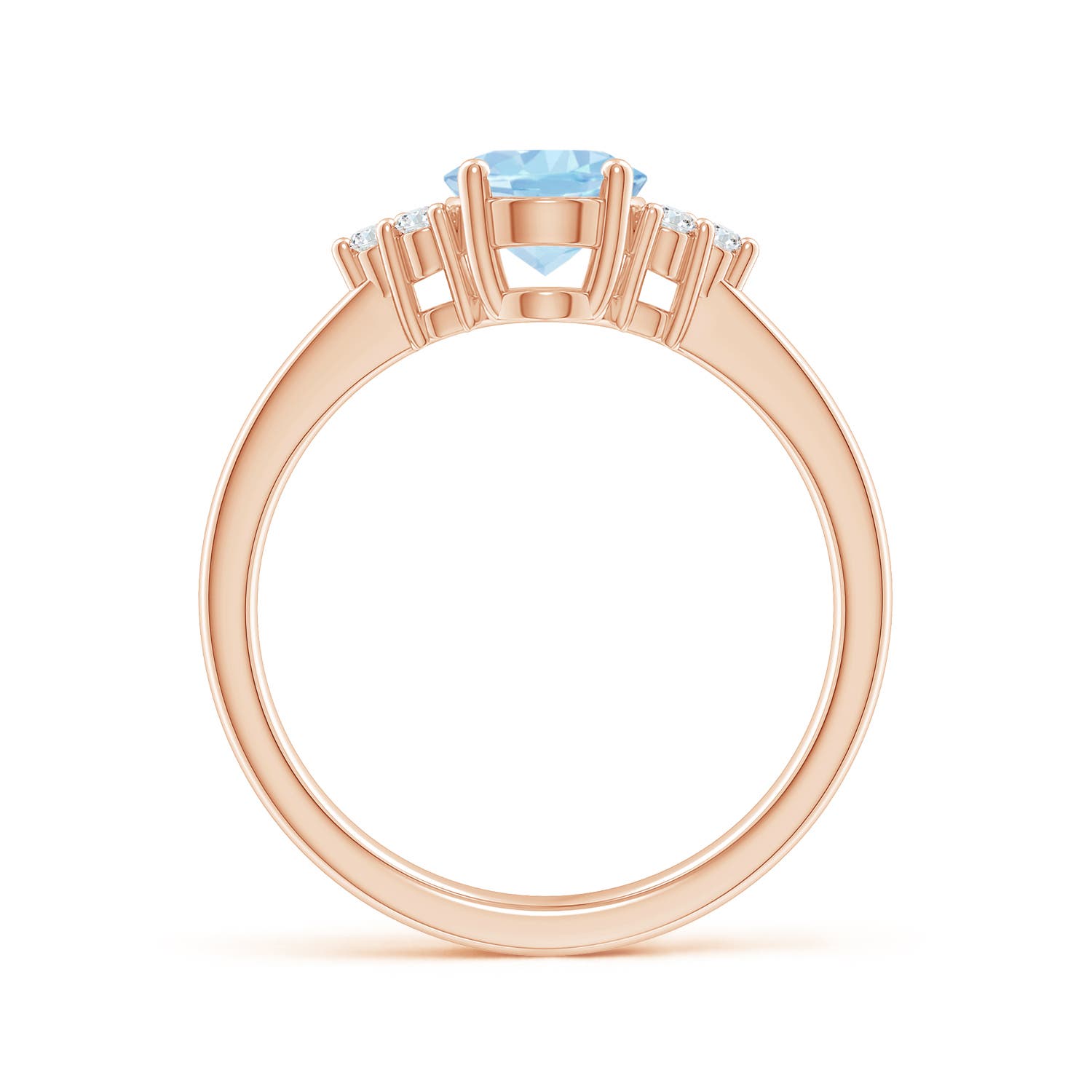 AAA - Aquamarine / 1.11 CT / 14 KT Rose Gold