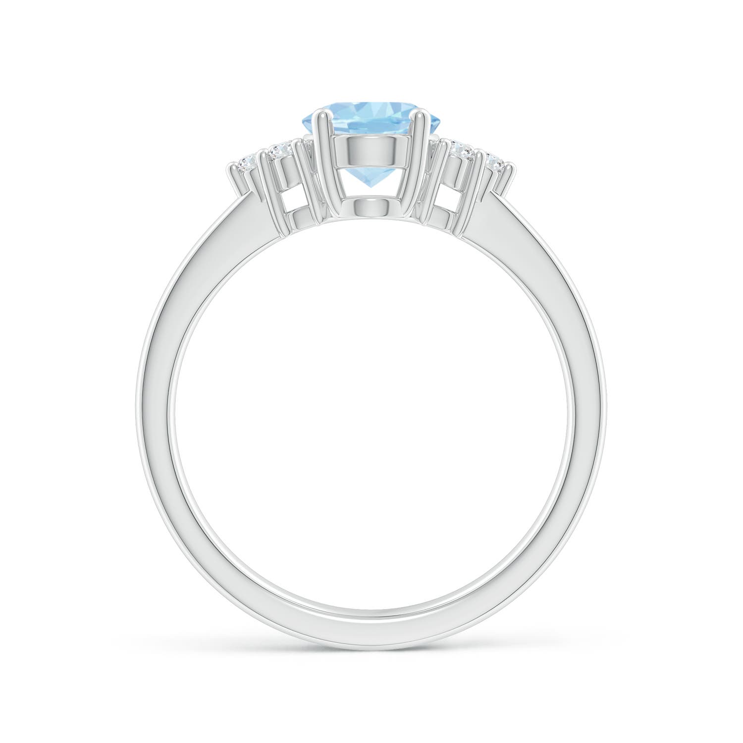 AAA - Aquamarine / 1.11 CT / 14 KT White Gold