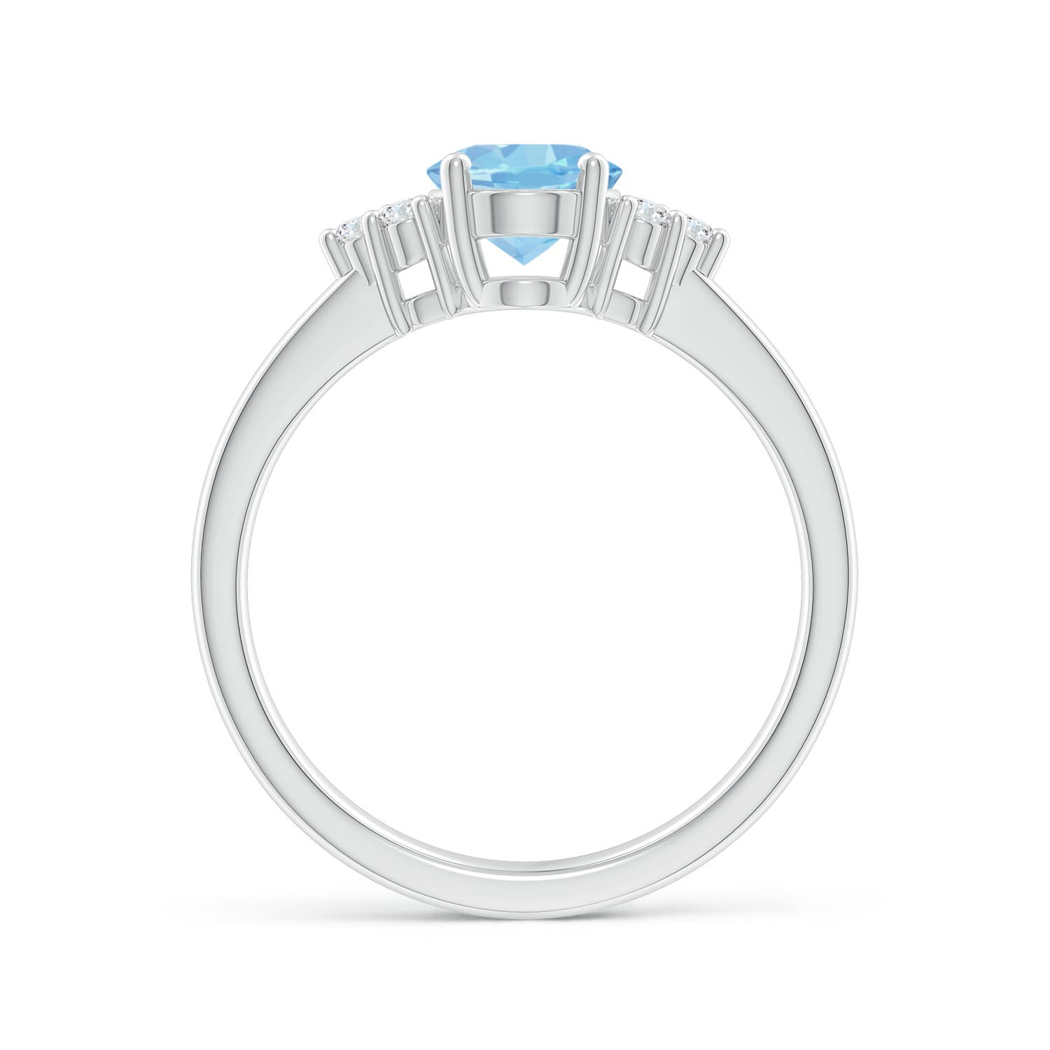 AAAA - Aquamarine / 1.11 CT / 14 KT White Gold