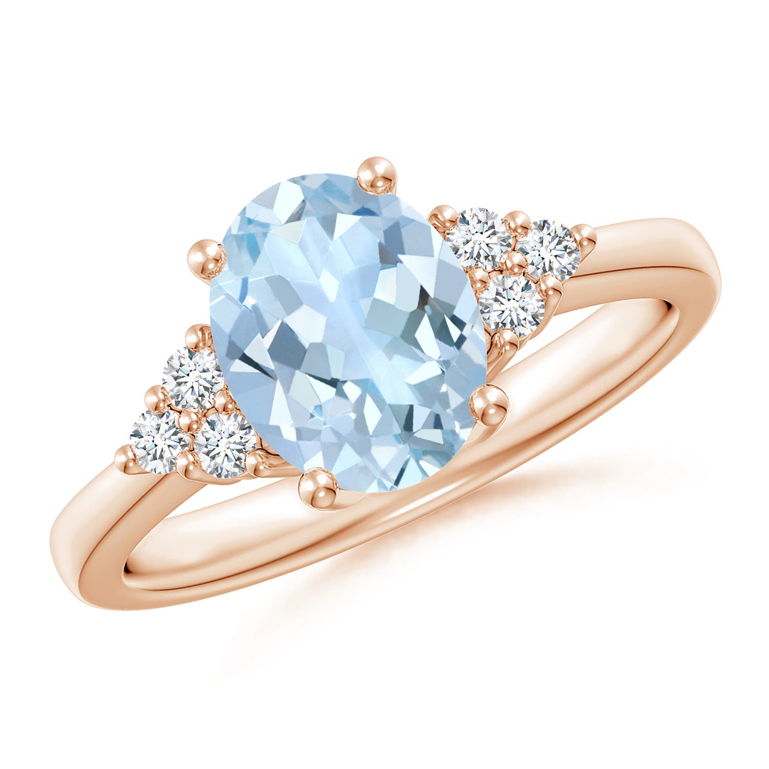 AA - Aquamarine / 1.65 CT / 14 KT Rose Gold