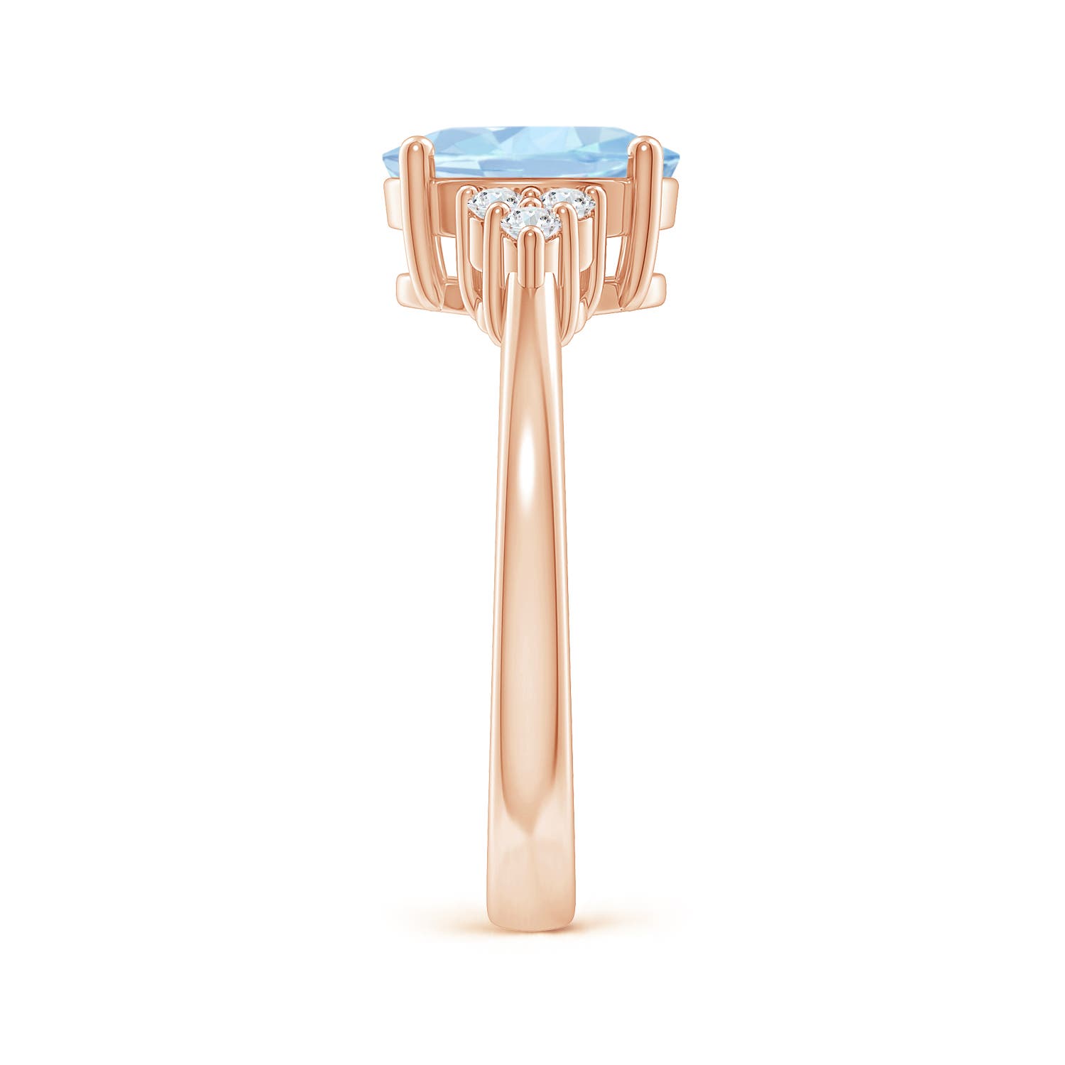 AA - Aquamarine / 1.65 CT / 14 KT Rose Gold