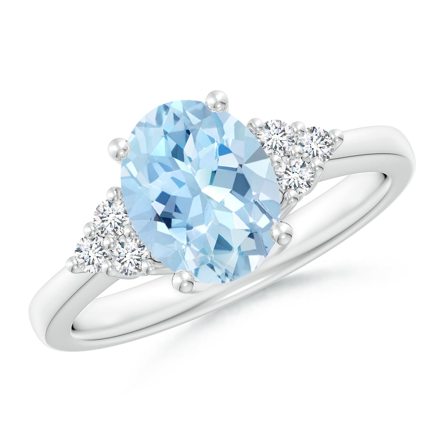 AAA - Aquamarine / 1.65 CT / 14 KT White Gold