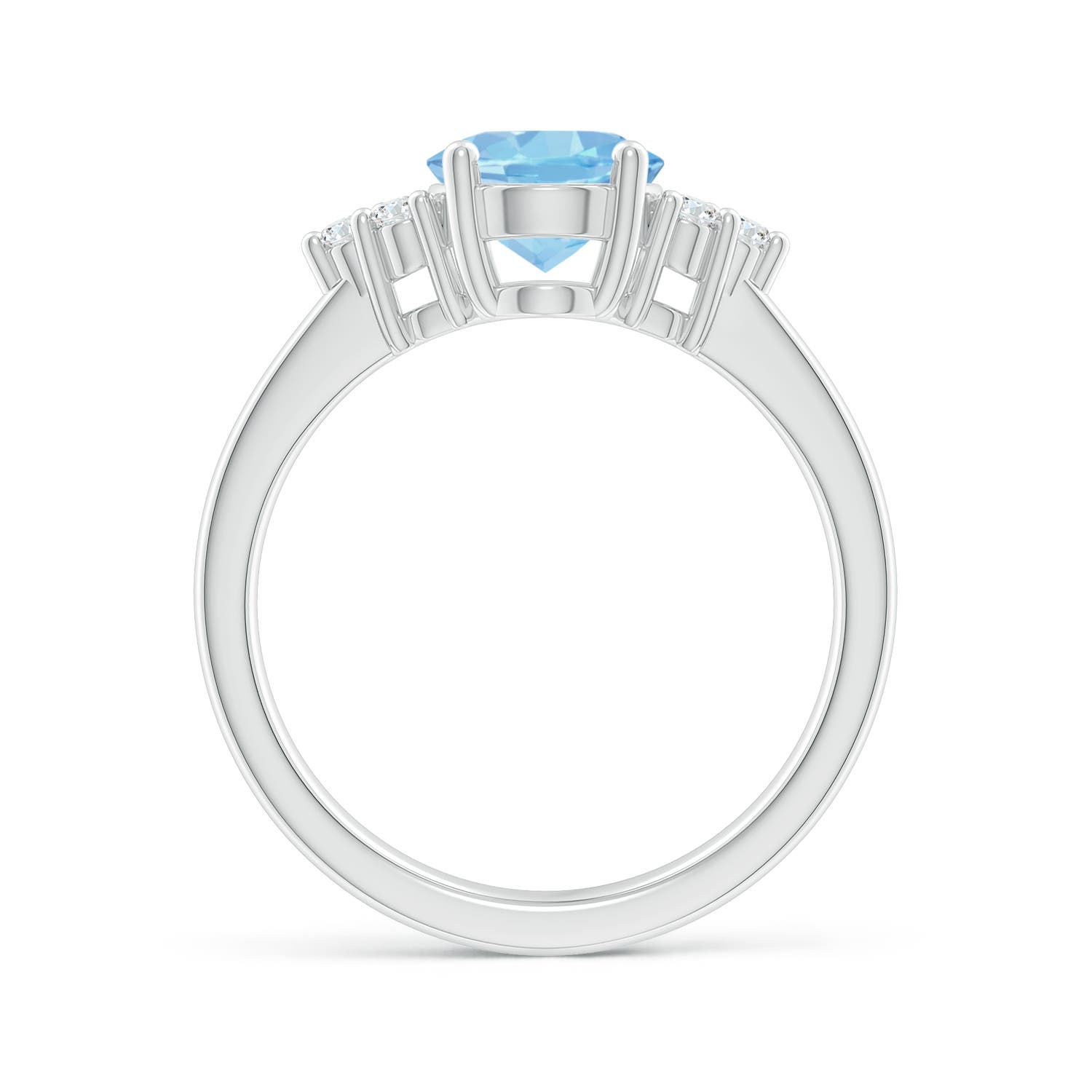 AAAA - Aquamarine / 1.65 CT / 14 KT White Gold