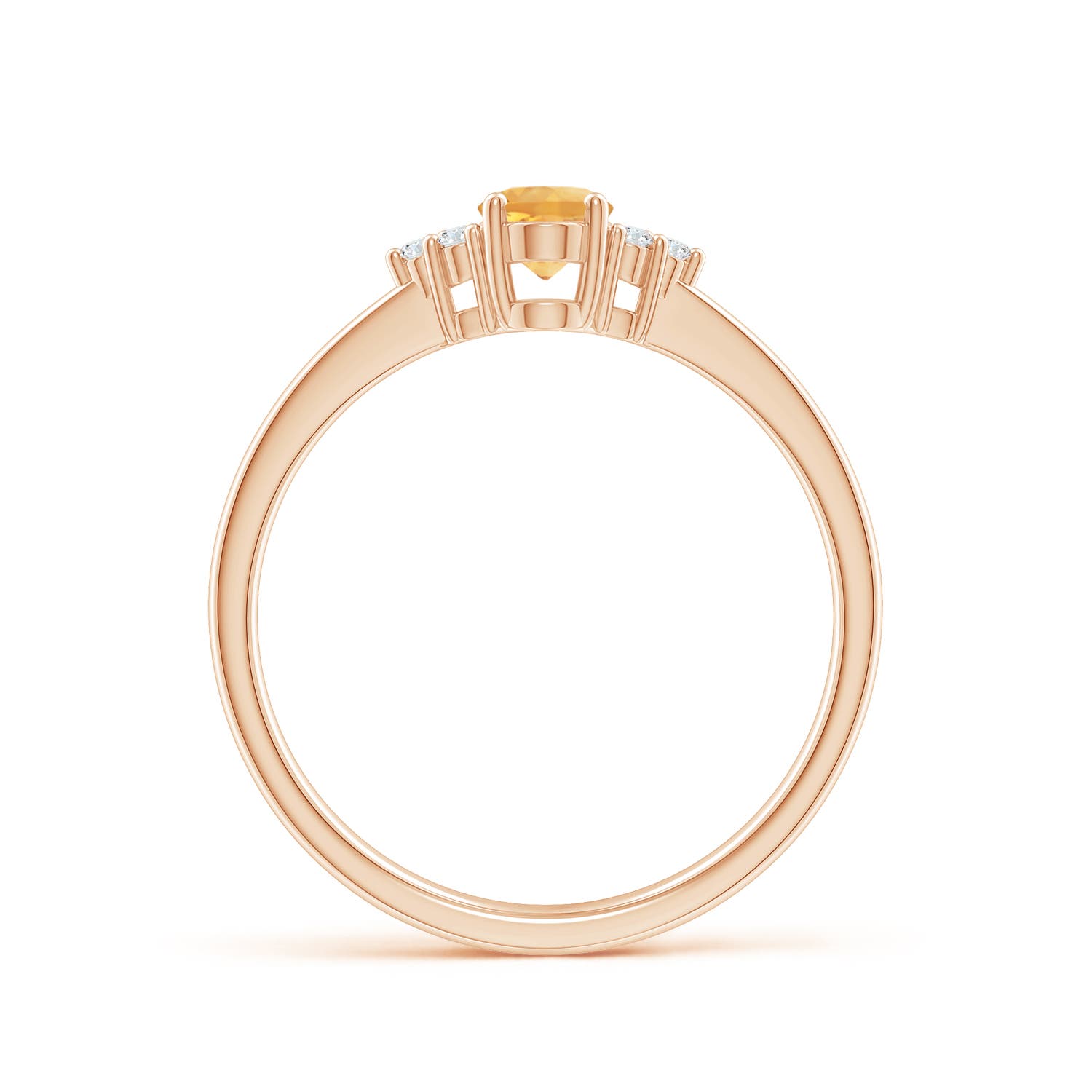 A - Citrine / 0.46 CT / 14 KT Rose Gold