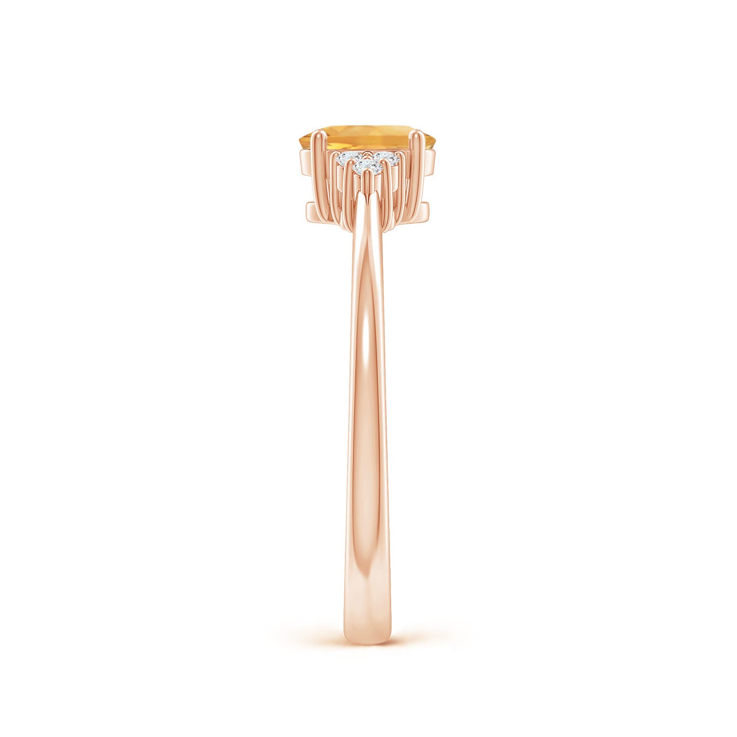 A - Citrine / 0.46 CT / 14 KT Rose Gold