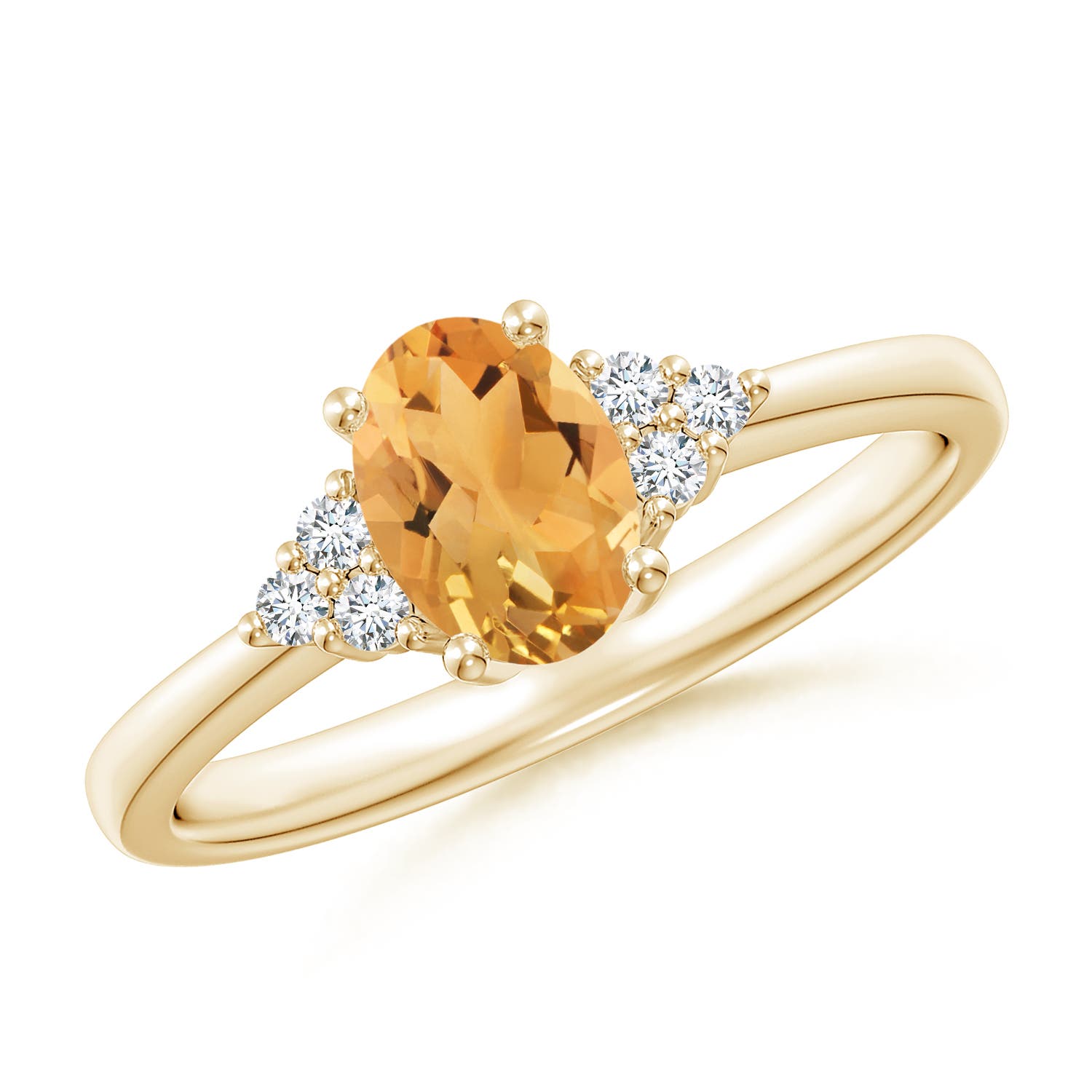 A - Citrine / 0.83 CT / 14 KT Yellow Gold