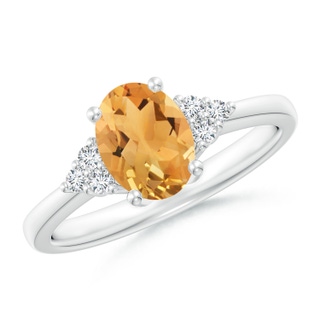 Oval A Citrine