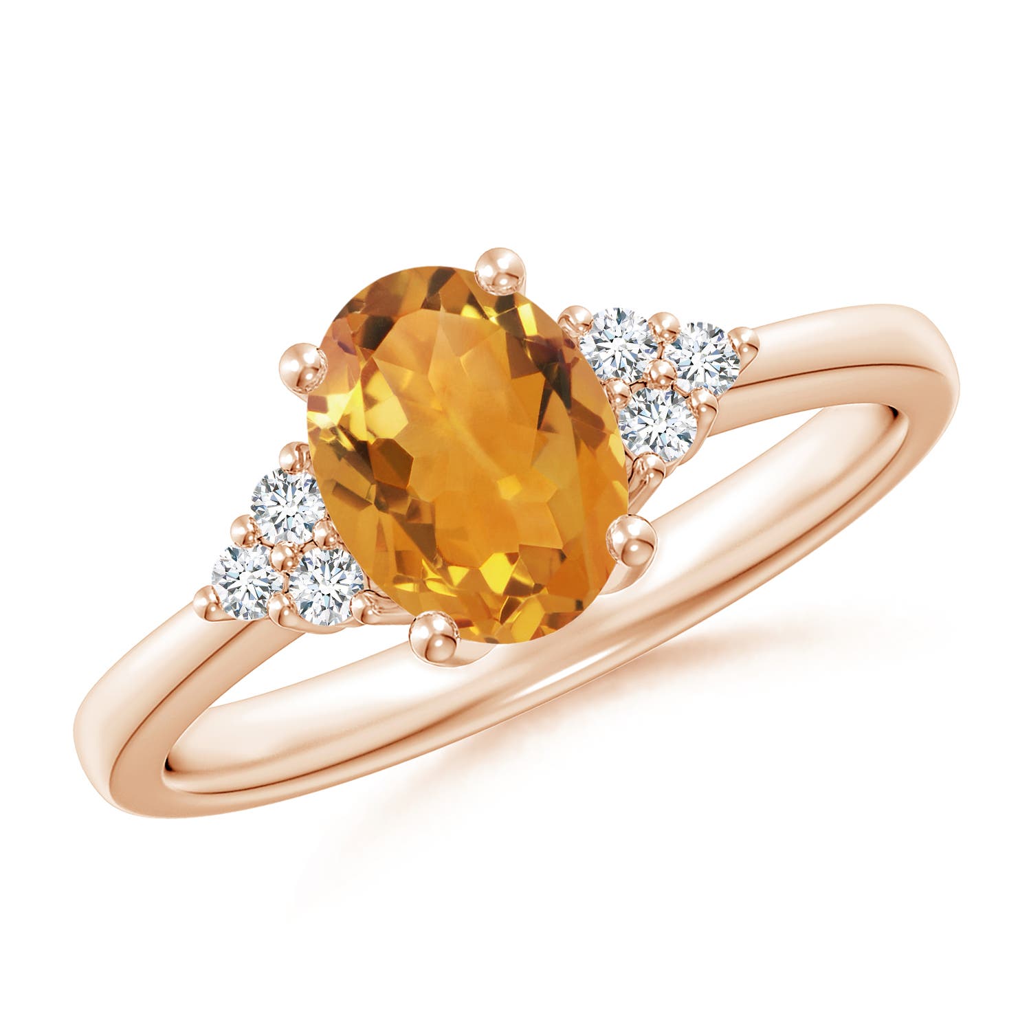 AA - Citrine / 1.21 CT / 14 KT Rose Gold