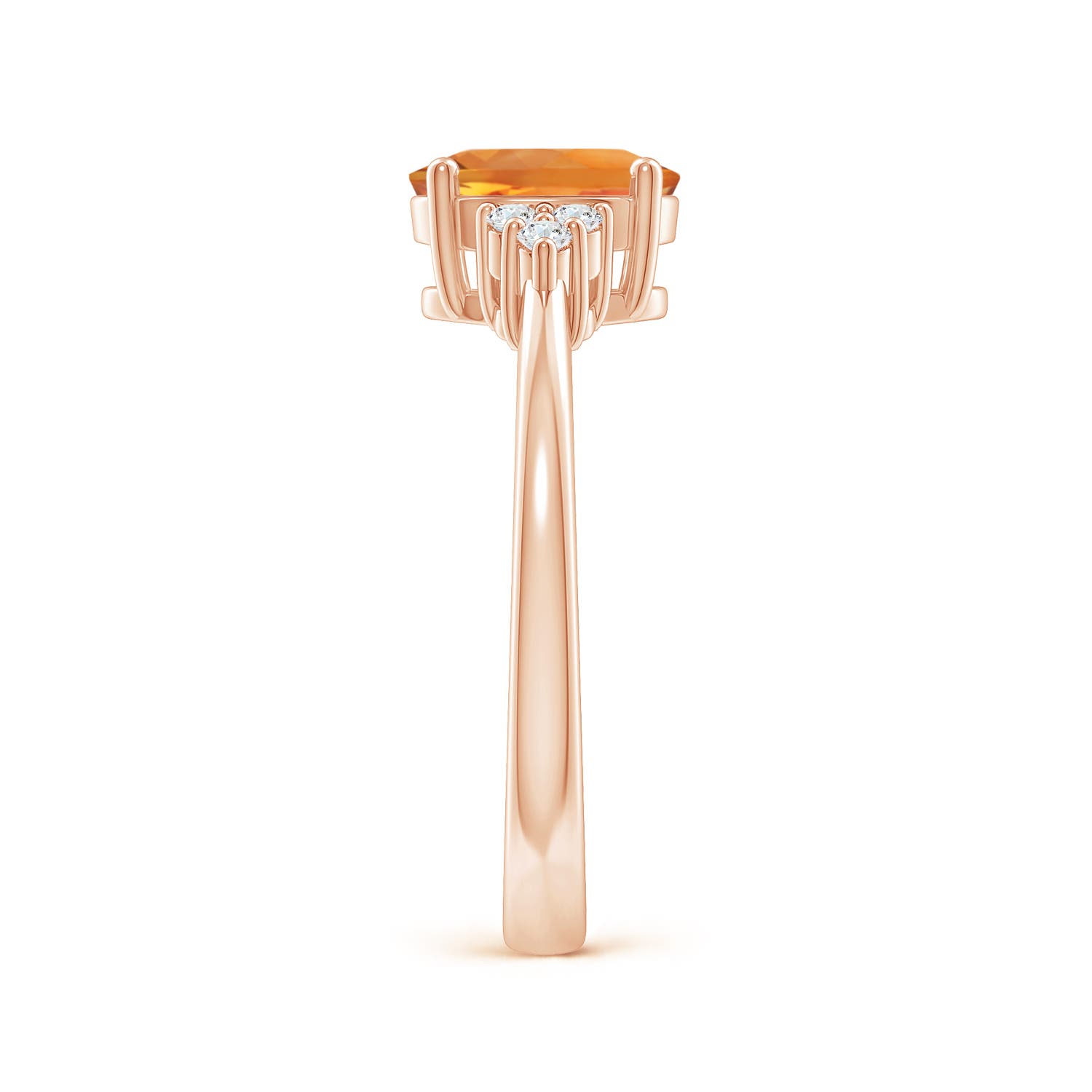 AAA - Citrine / 1.21 CT / 14 KT Rose Gold