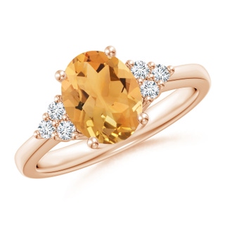 Oval A Citrine
