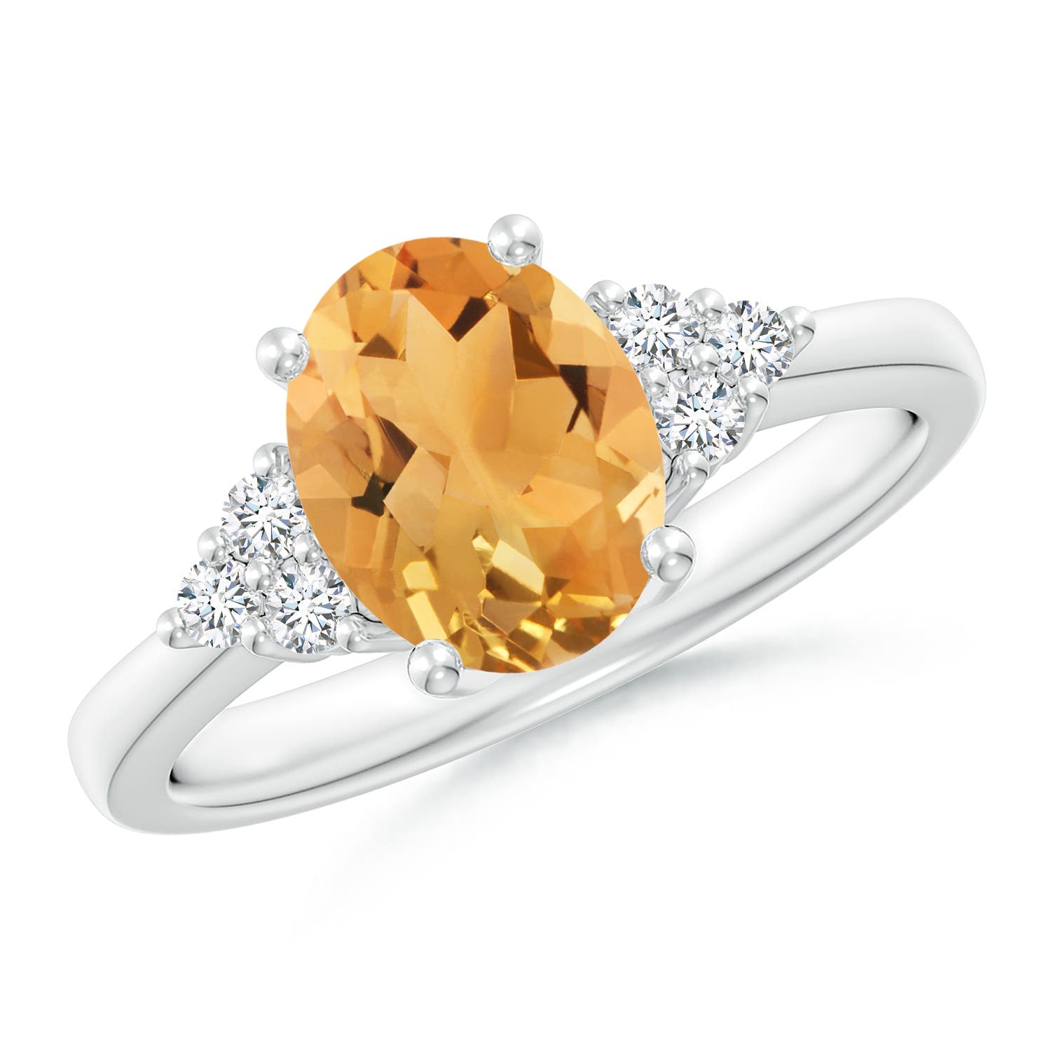 A - Citrine / 1.8 CT / 14 KT White Gold