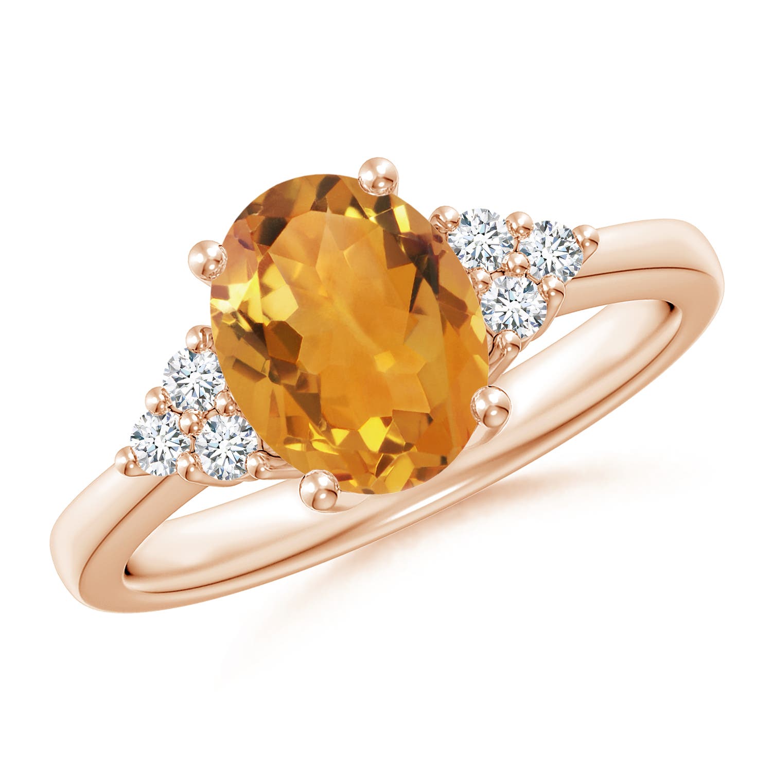 AA - Citrine / 1.8 CT / 14 KT Rose Gold