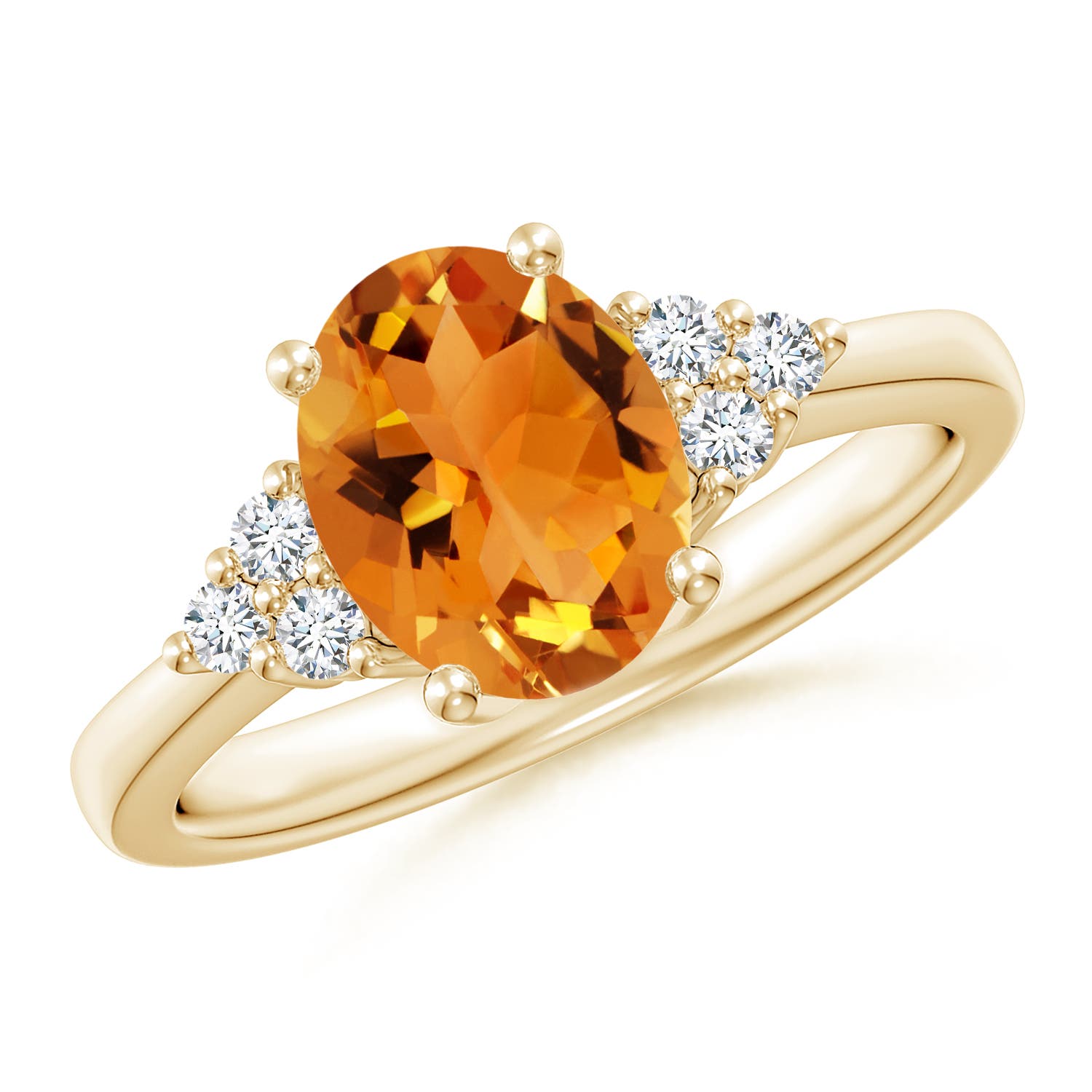 AAA - Citrine / 1.8 CT / 14 KT Yellow Gold