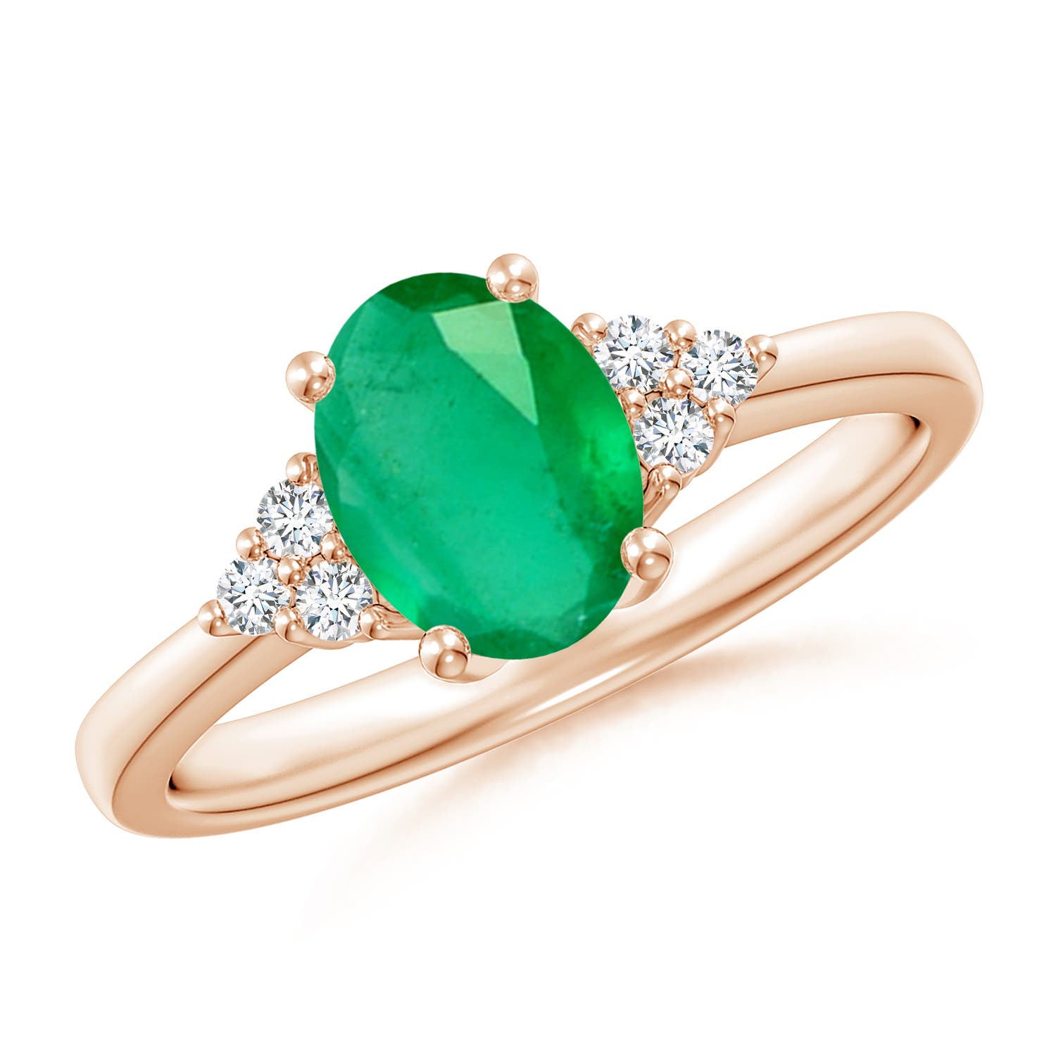 A - Emerald / 1.21 CT / 14 KT Rose Gold