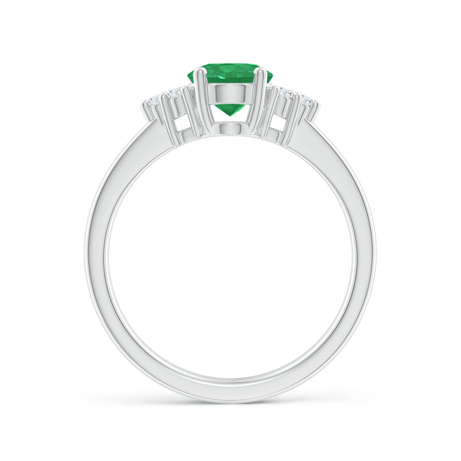 A - Emerald / 1.21 CT / 14 KT White Gold