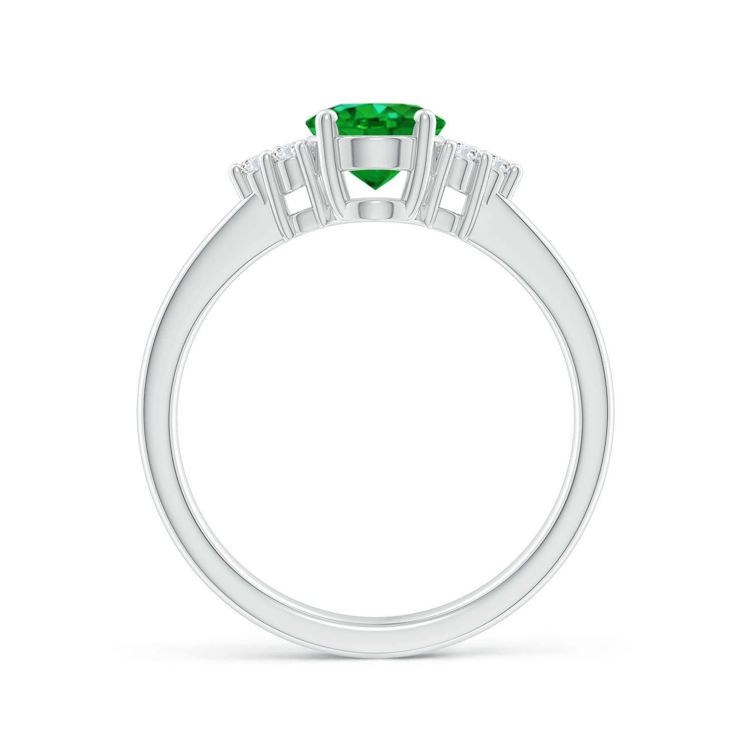 AAAA - Emerald / 1.21 CT / 14 KT White Gold