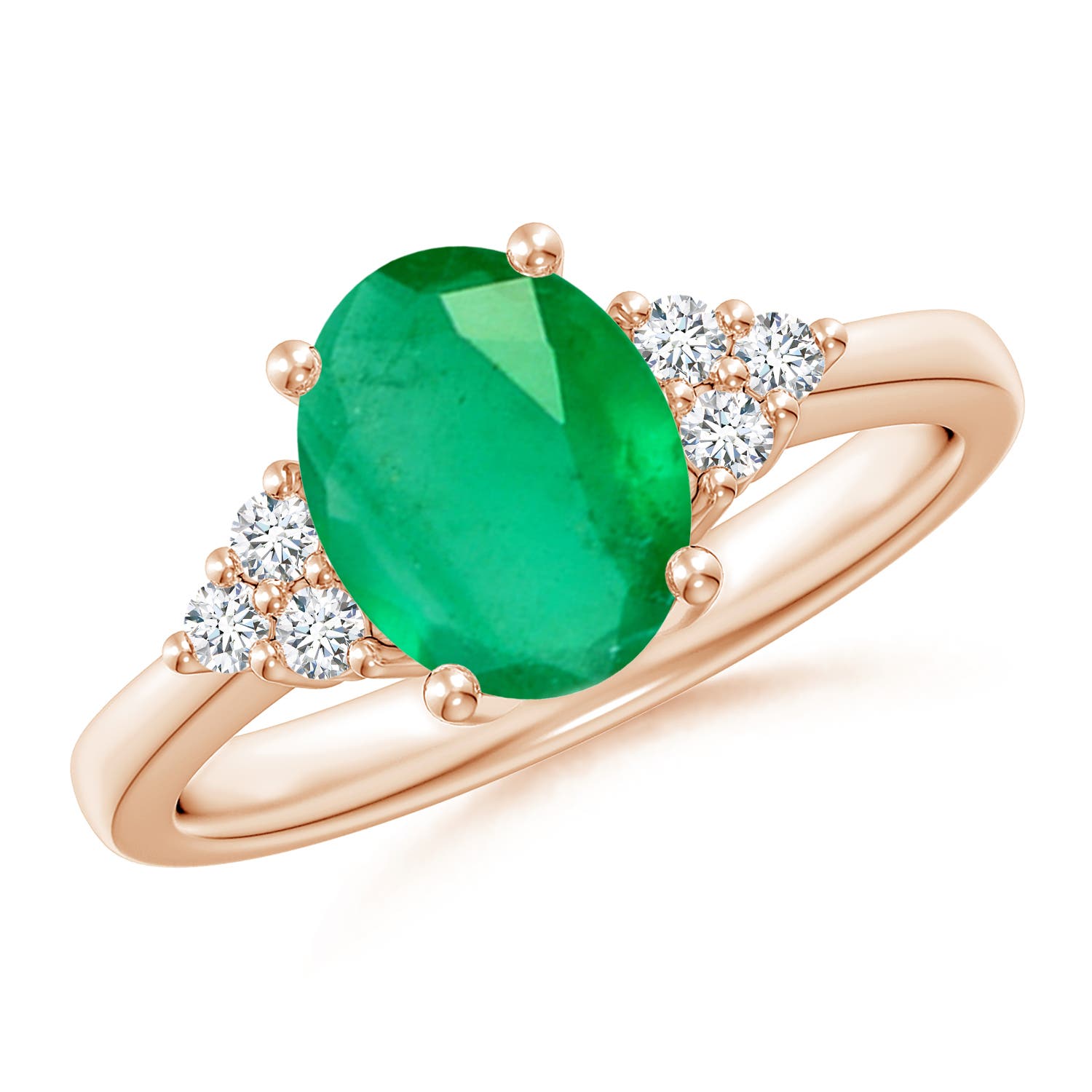 A - Emerald / 1.65 CT / 14 KT Rose Gold