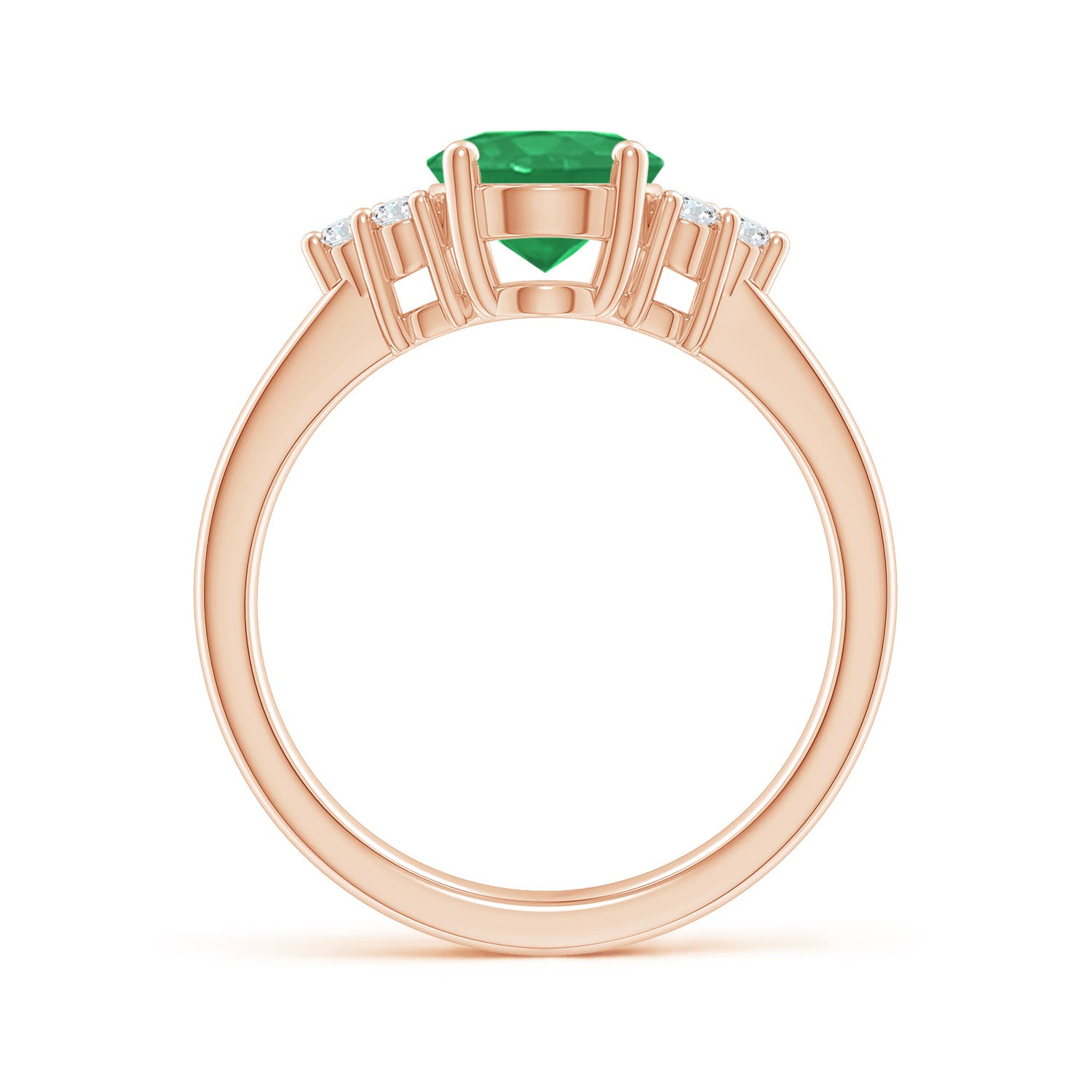 A - Emerald / 1.65 CT / 14 KT Rose Gold