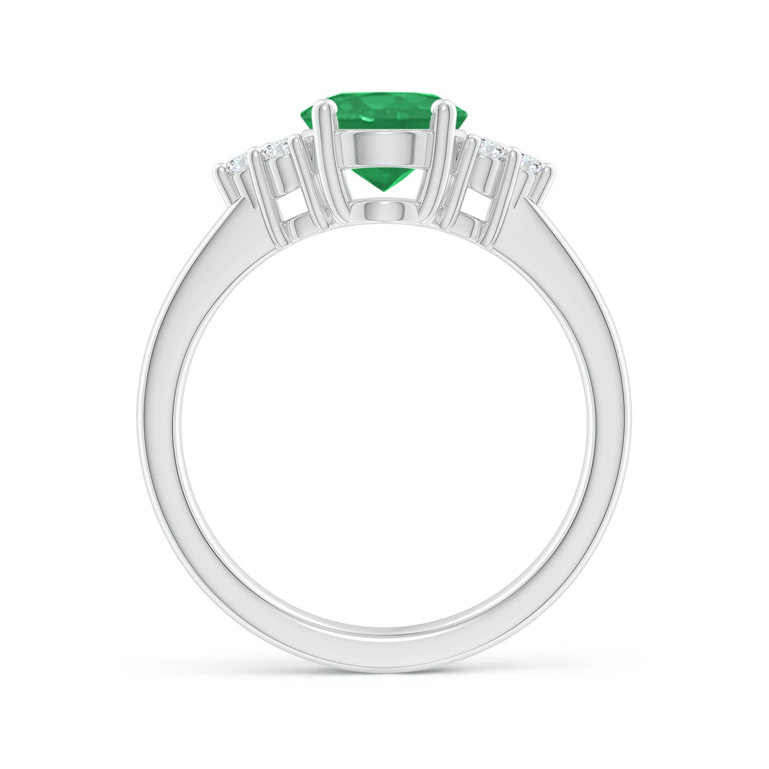 A - Emerald / 1.65 CT / 14 KT White Gold