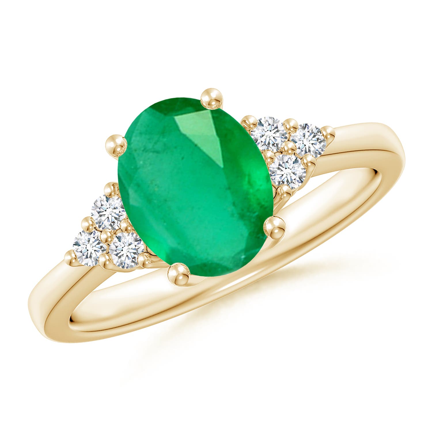 A - Emerald / 1.65 CT / 14 KT Yellow Gold