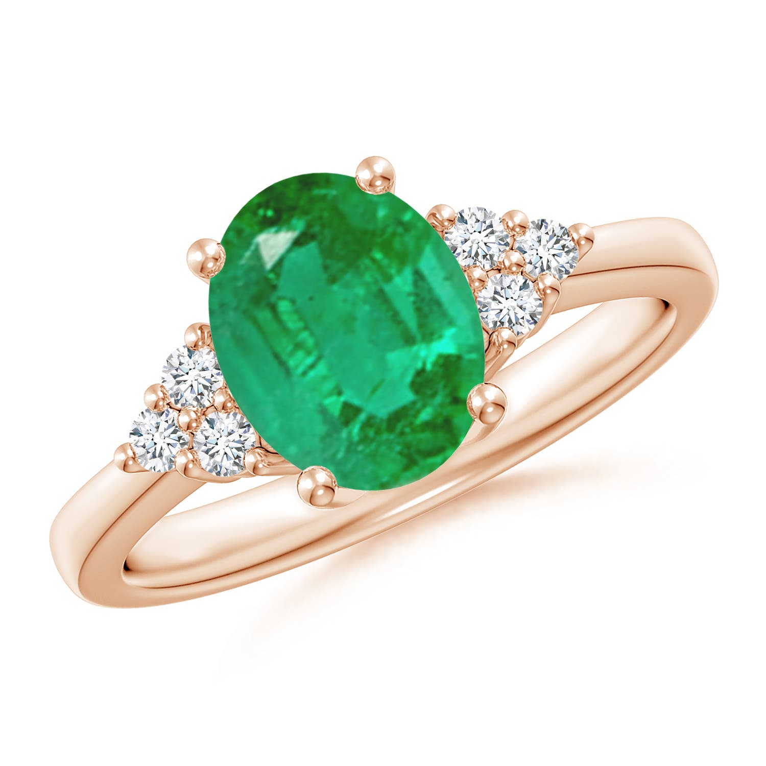 AA - Emerald / 1.65 CT / 14 KT Rose Gold