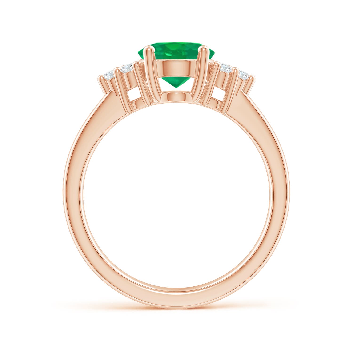 AA - Emerald / 1.65 CT / 14 KT Rose Gold