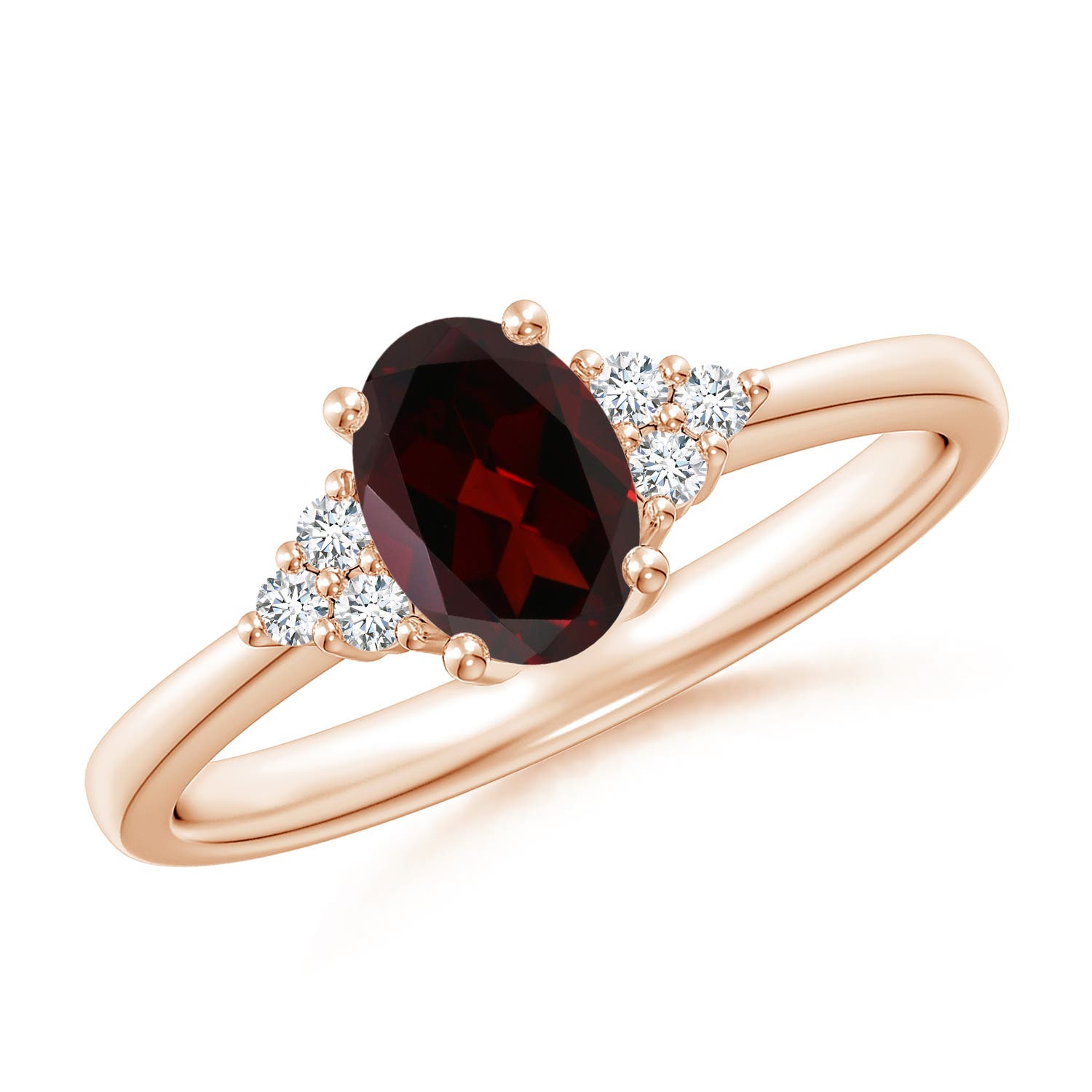 A - Garnet / 0.98 CT / 14 KT Rose Gold