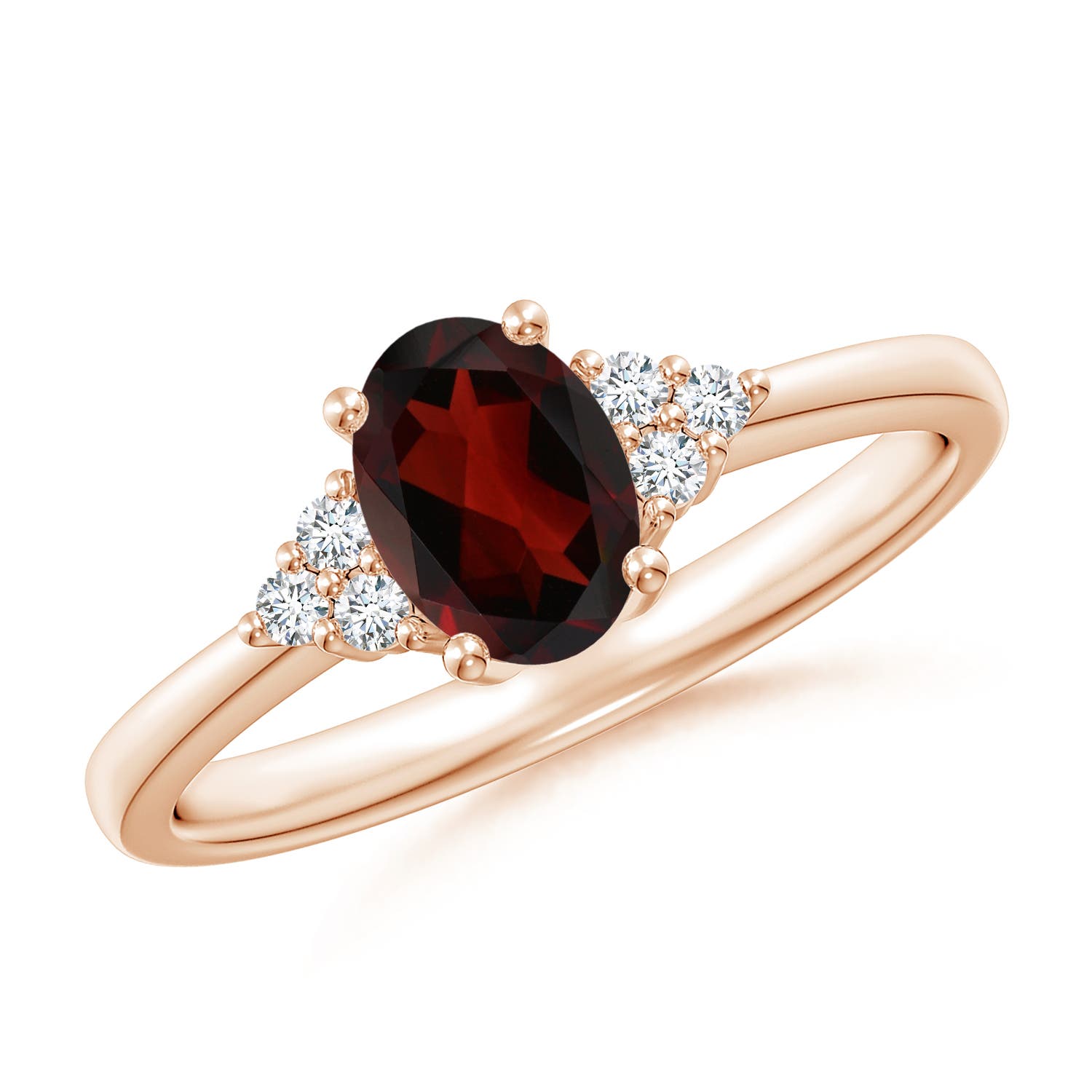 AA - Garnet / 0.98 CT / 14 KT Rose Gold