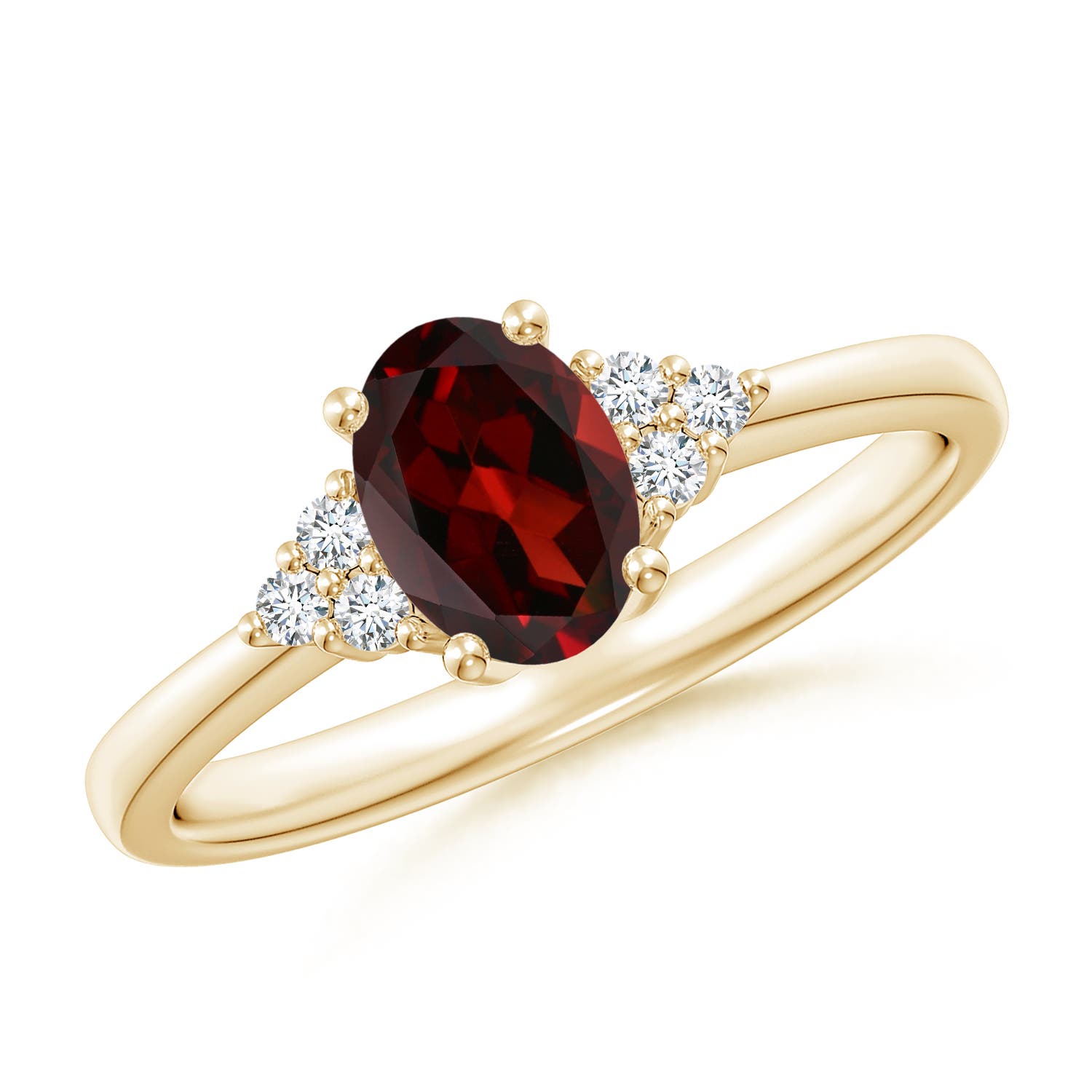 AAA - Garnet / 0.98 CT / 14 KT Yellow Gold