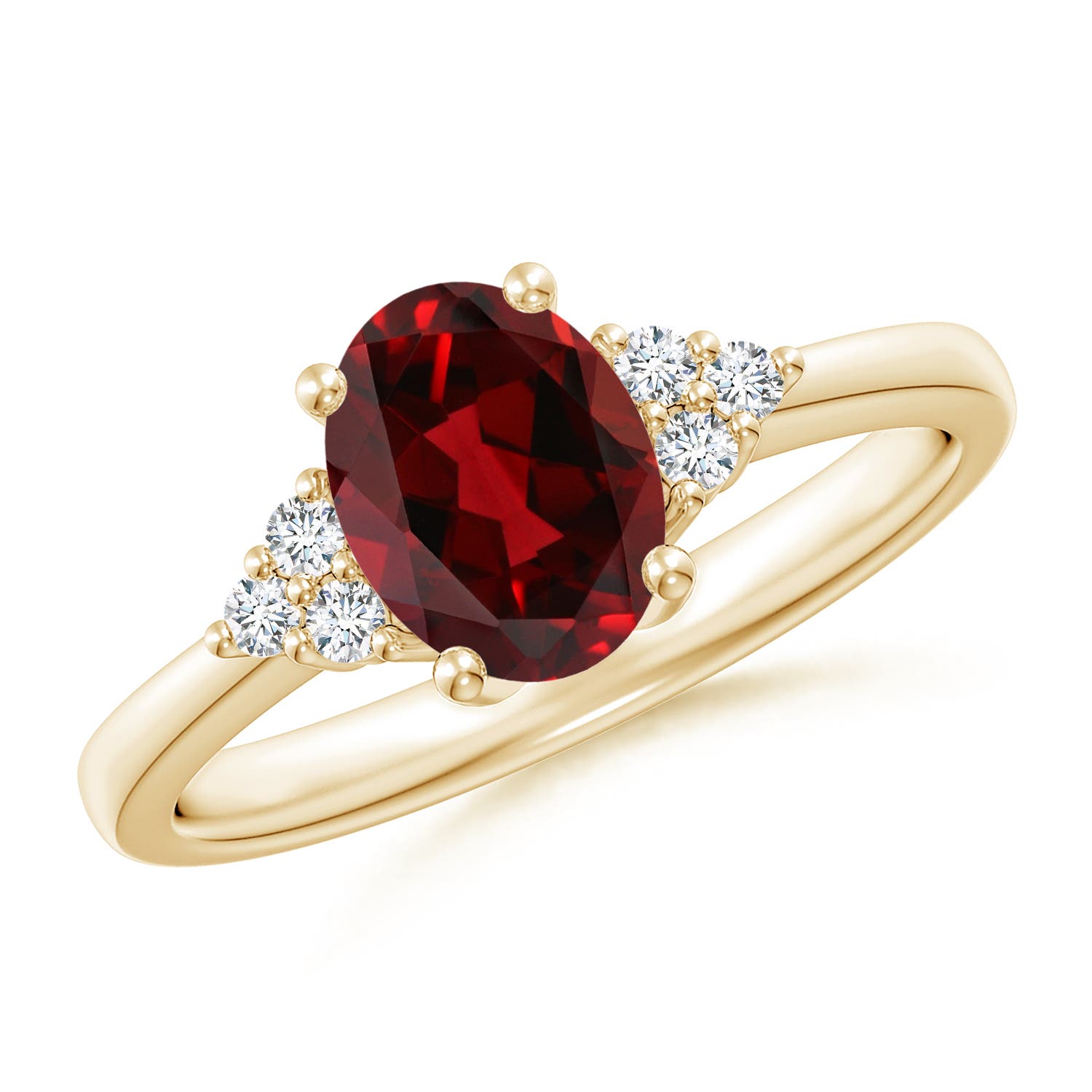 AAAA - Garnet / 1.56 CT / 14 KT Yellow Gold