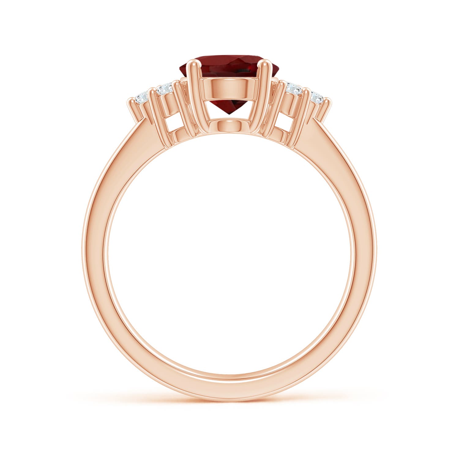 AAAA - Garnet / 2.15 CT / 14 KT Rose Gold