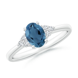 Oval A London Blue Topaz