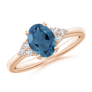 Oval A London Blue Topaz