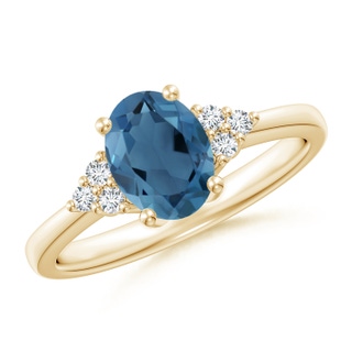 Oval A London Blue Topaz