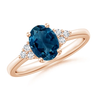Oval AAAA London Blue Topaz