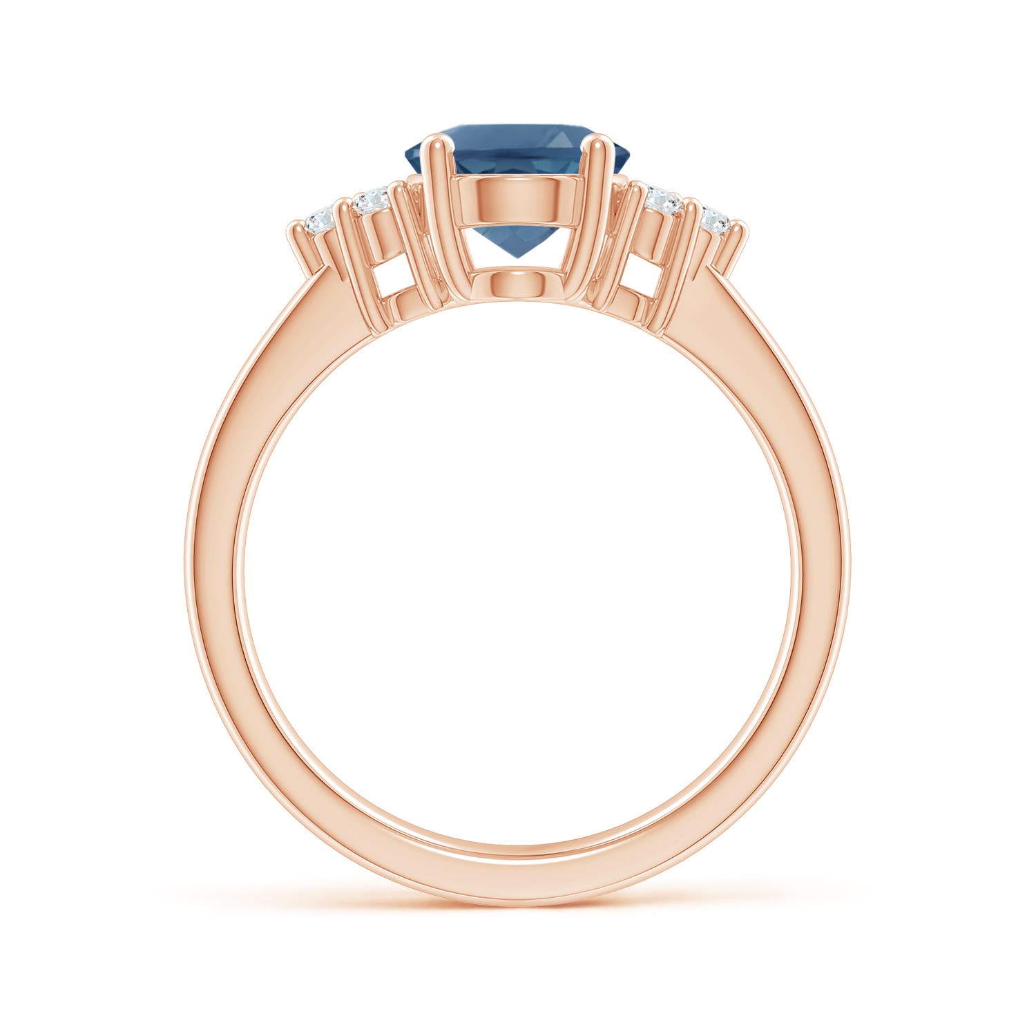 A - London Blue Topaz / 2.4 CT / 14 KT Rose Gold