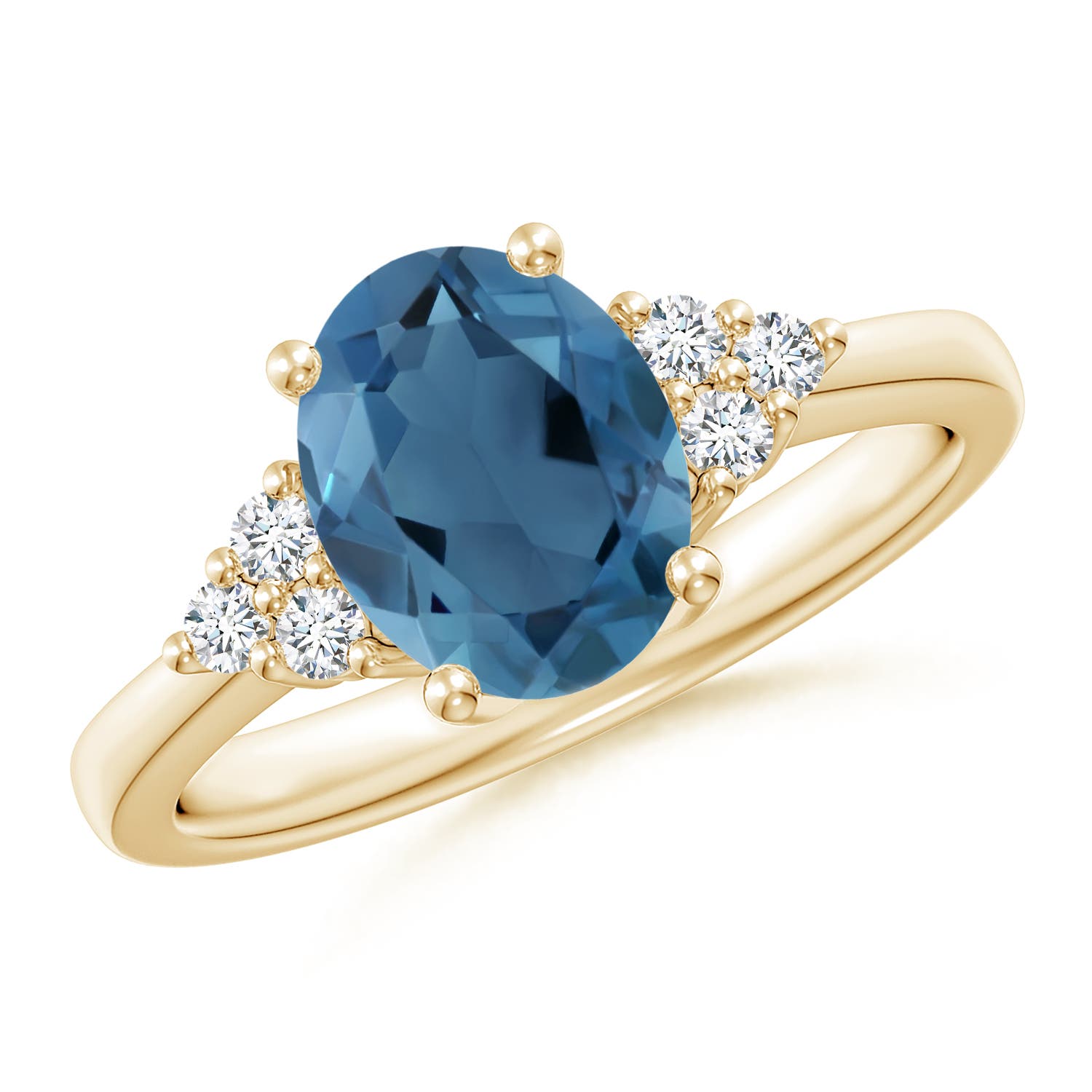 A - London Blue Topaz / 2.4 CT / 14 KT Yellow Gold