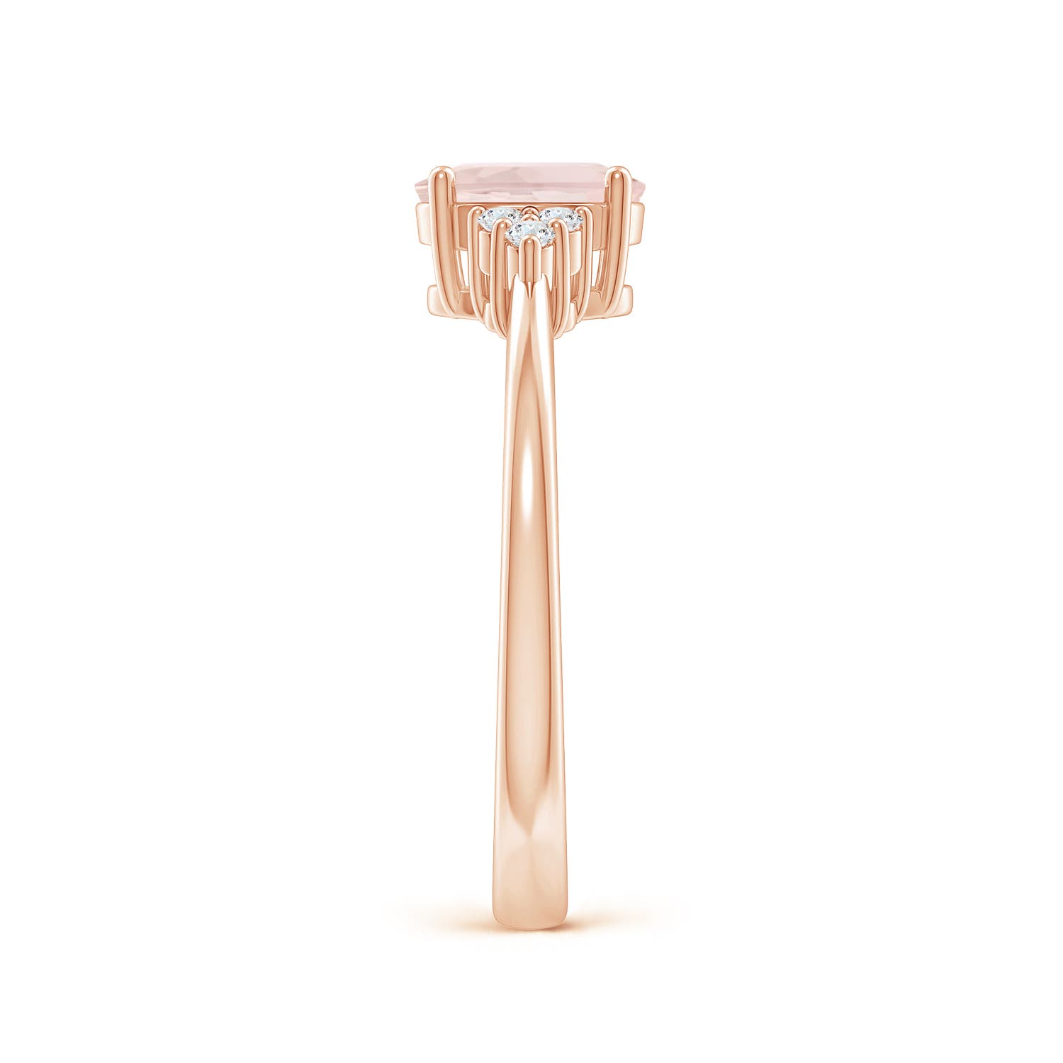 A - Morganite / 0.78 CT / 14 KT Rose Gold