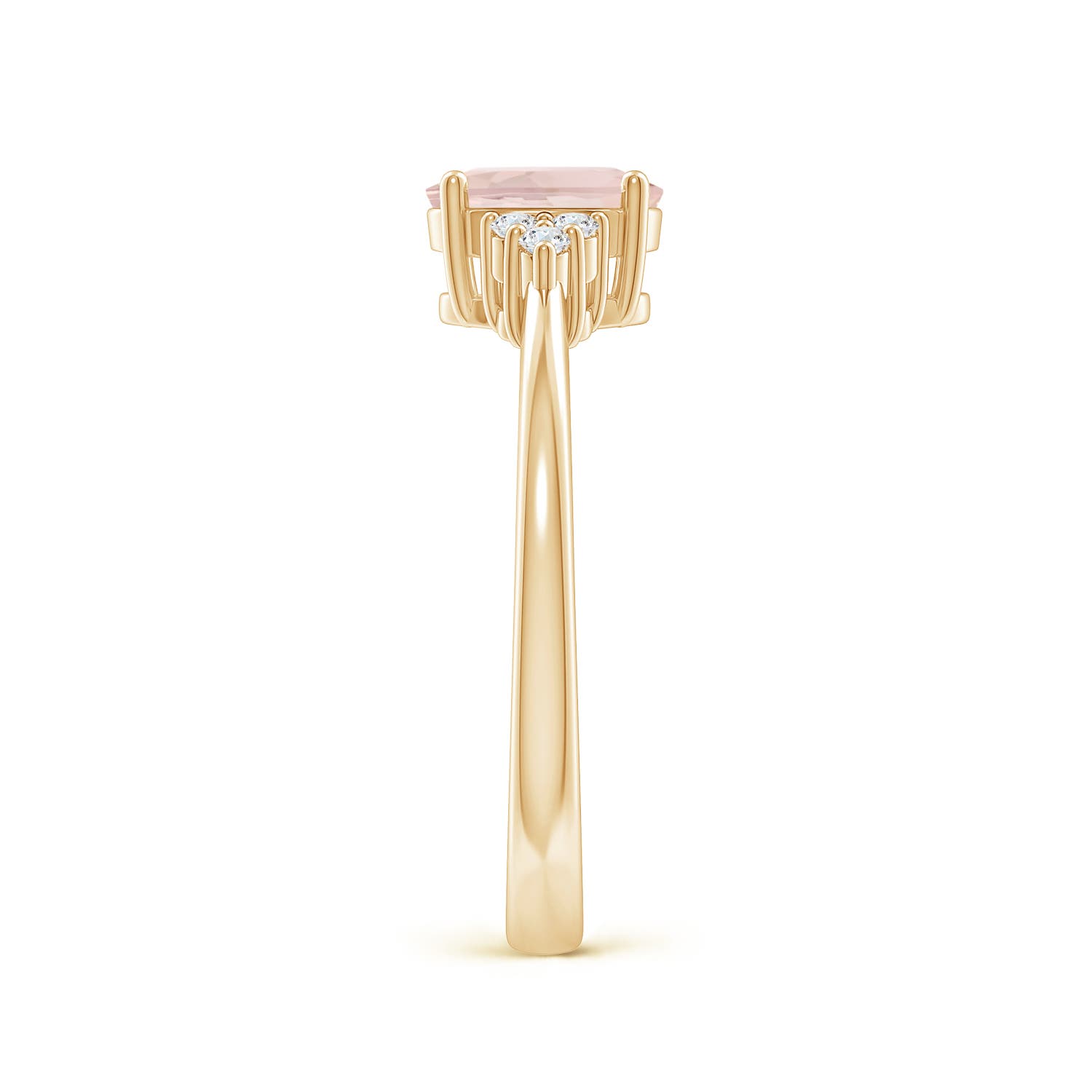 AA - Morganite / 0.78 CT / 14 KT Yellow Gold