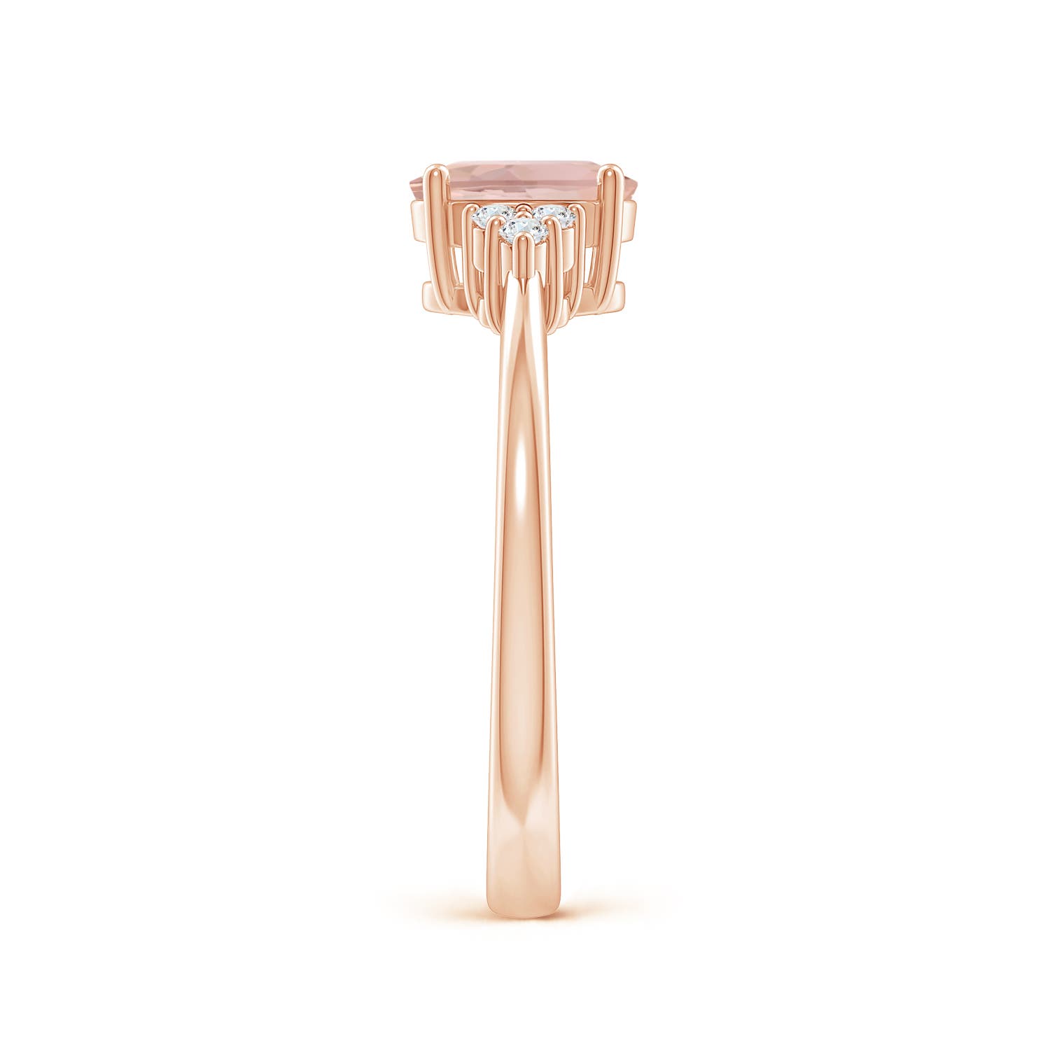 AAAA - Morganite / 0.78 CT / 14 KT Rose Gold