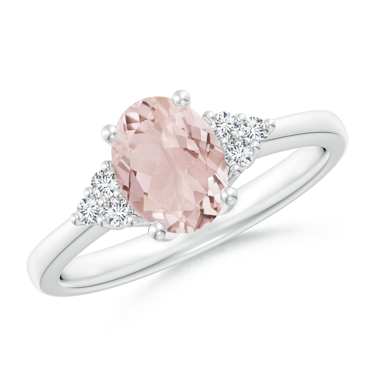 A - Morganite / 1.21 CT / 14 KT White Gold