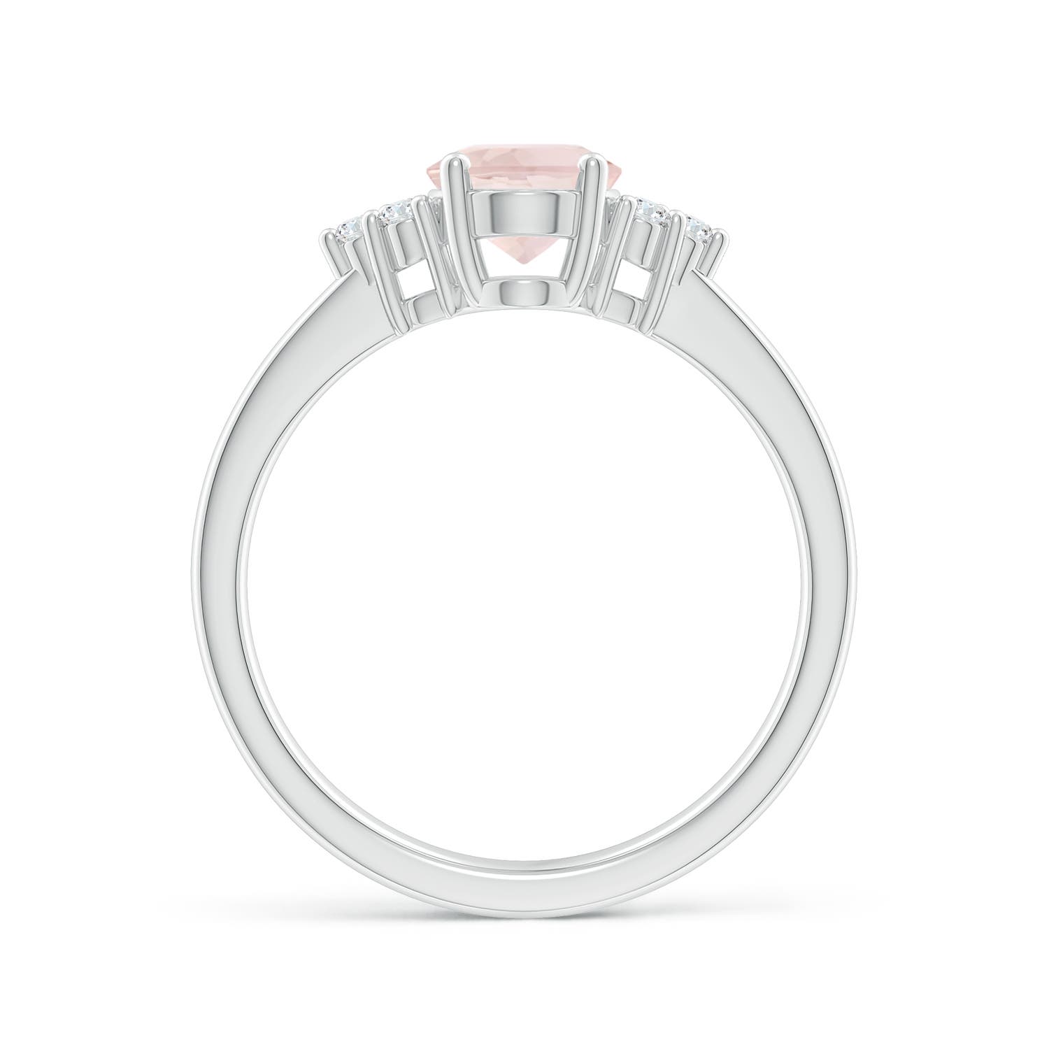 A - Morganite / 1.21 CT / 14 KT White Gold