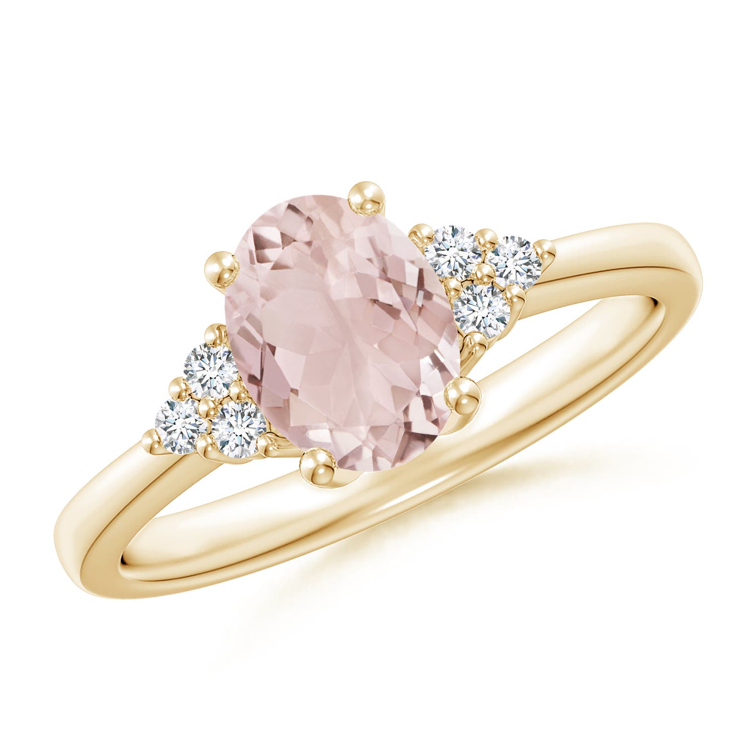 A - Morganite / 1.21 CT / 14 KT Yellow Gold