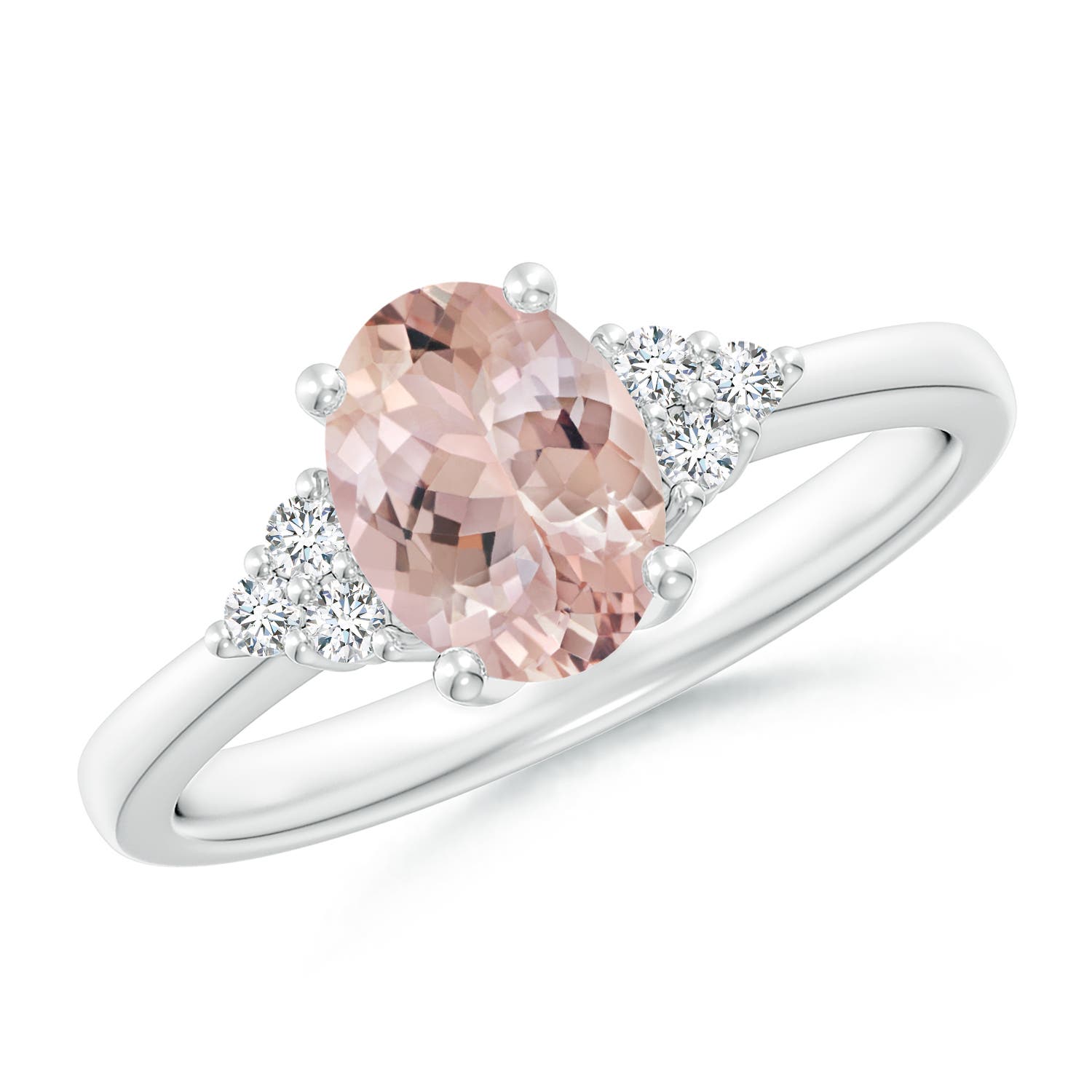 AA - Morganite / 1.21 CT / 14 KT White Gold