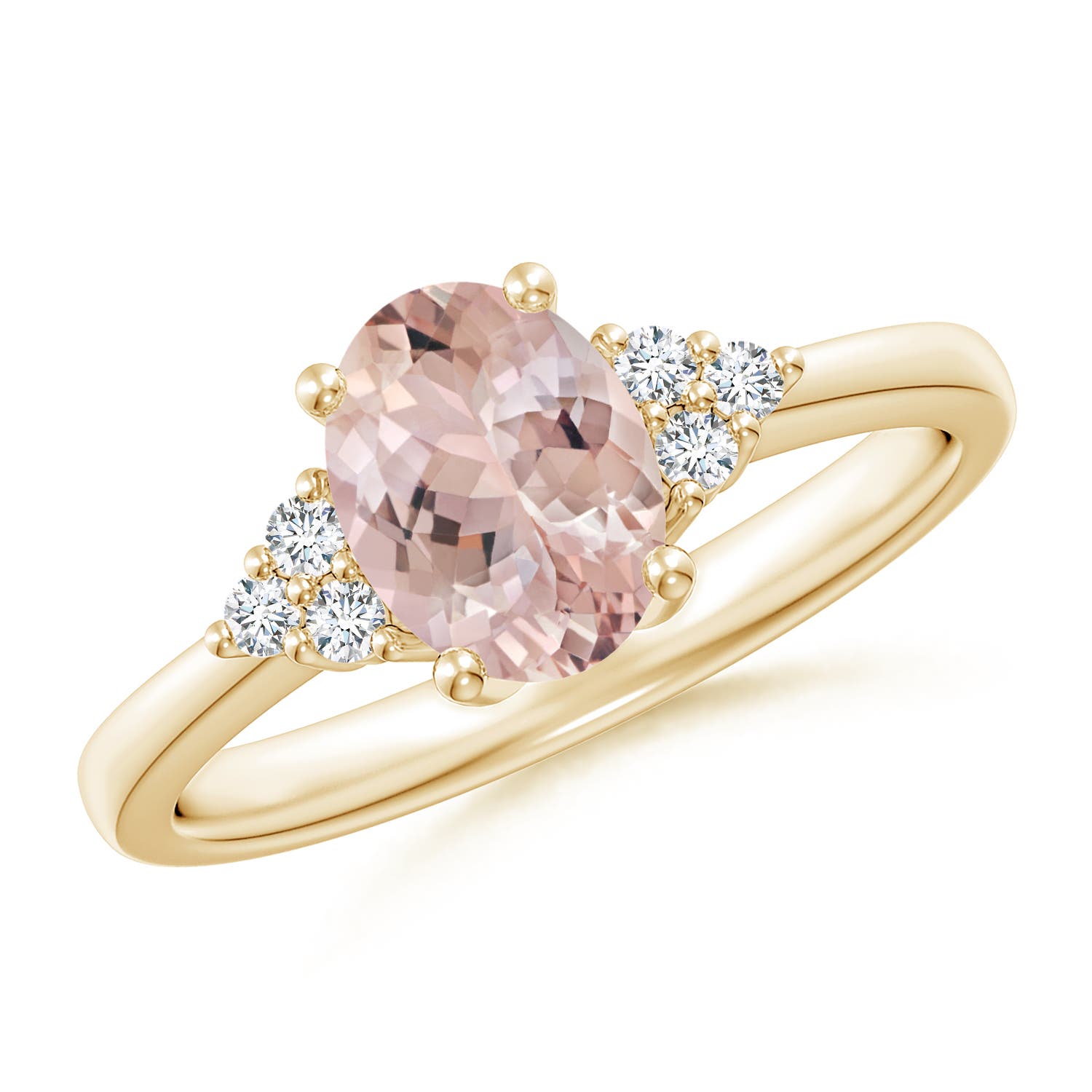 AA - Morganite / 1.21 CT / 14 KT Yellow Gold