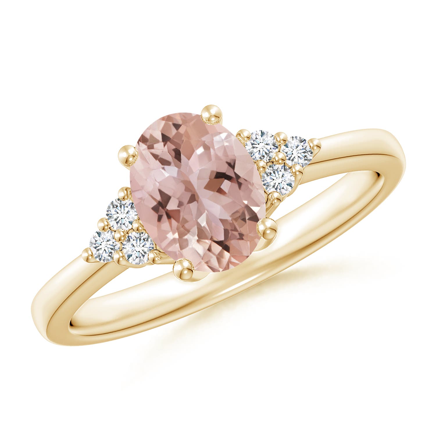 AAA - Morganite / 1.21 CT / 14 KT Yellow Gold