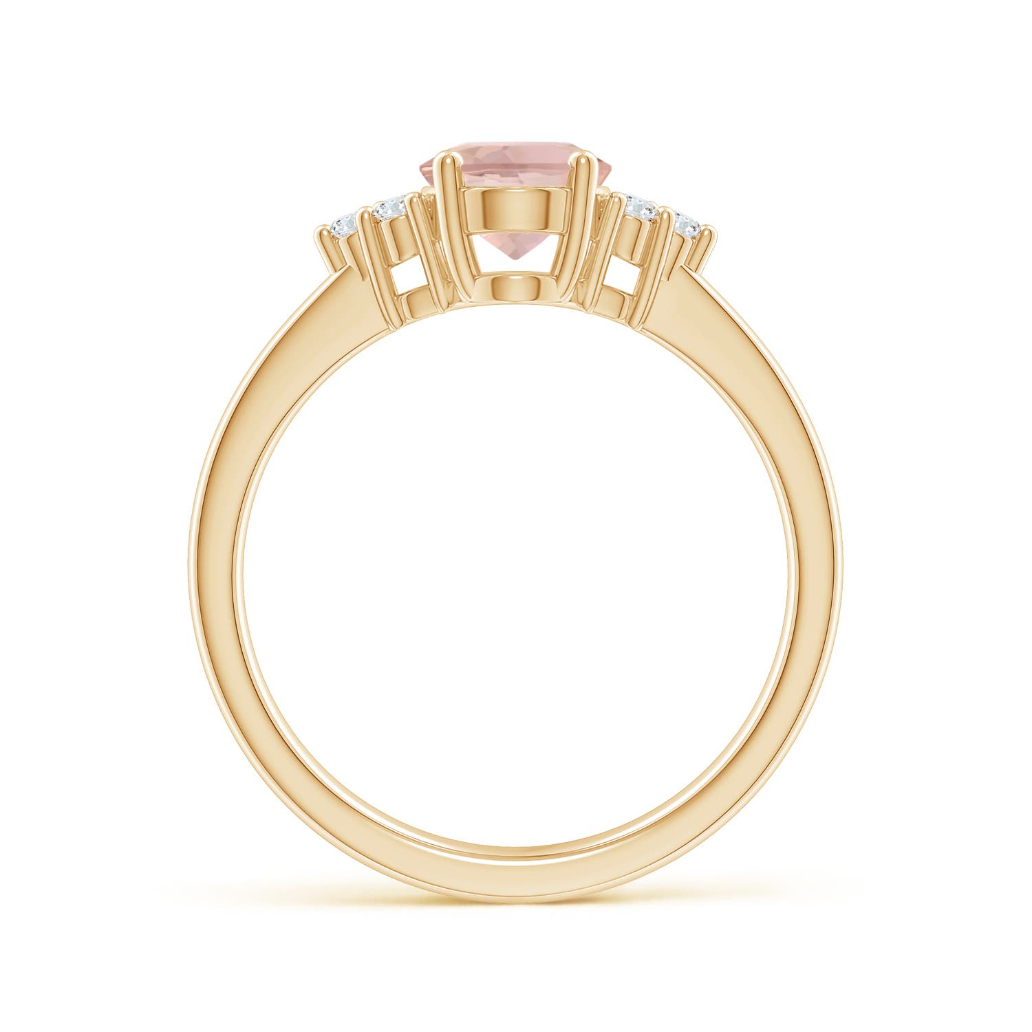 AAAA - Morganite / 1.21 CT / 14 KT Yellow Gold